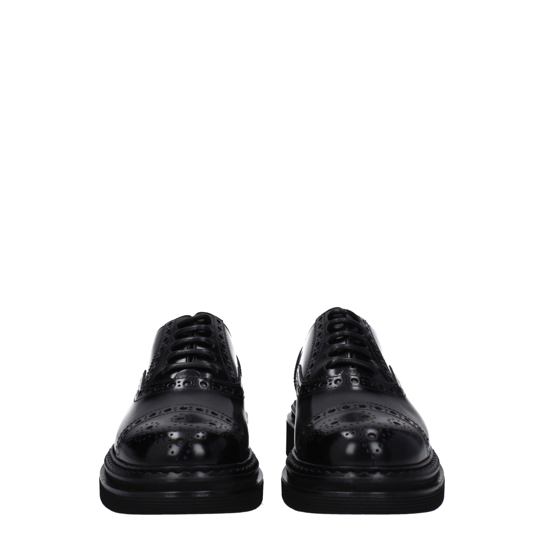 Dolce & Gabbana Black Leather Oxfords And Derbies | Regal Royce