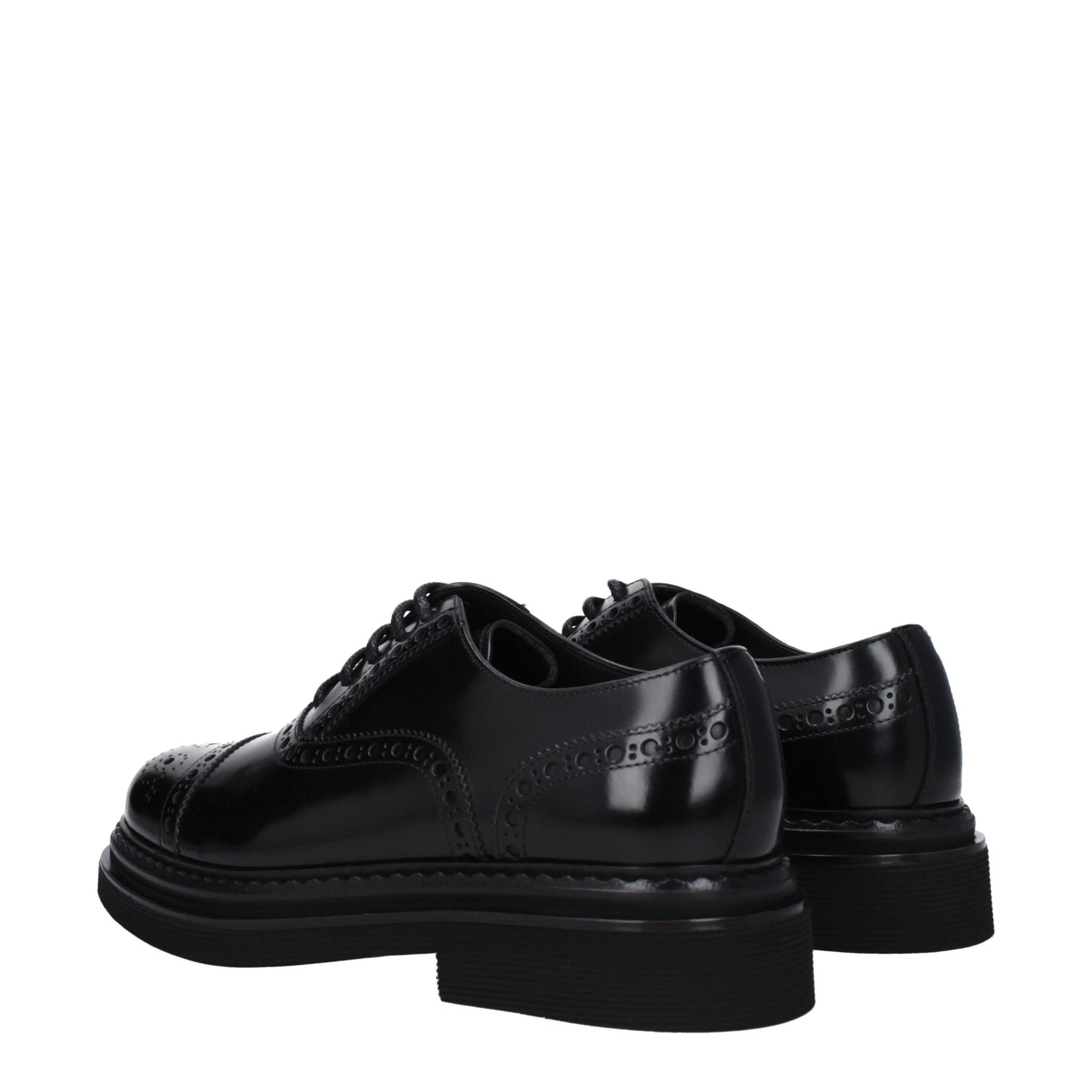 Dolce & Gabbana Black Leather Oxfords And Derbies | Regal Royce