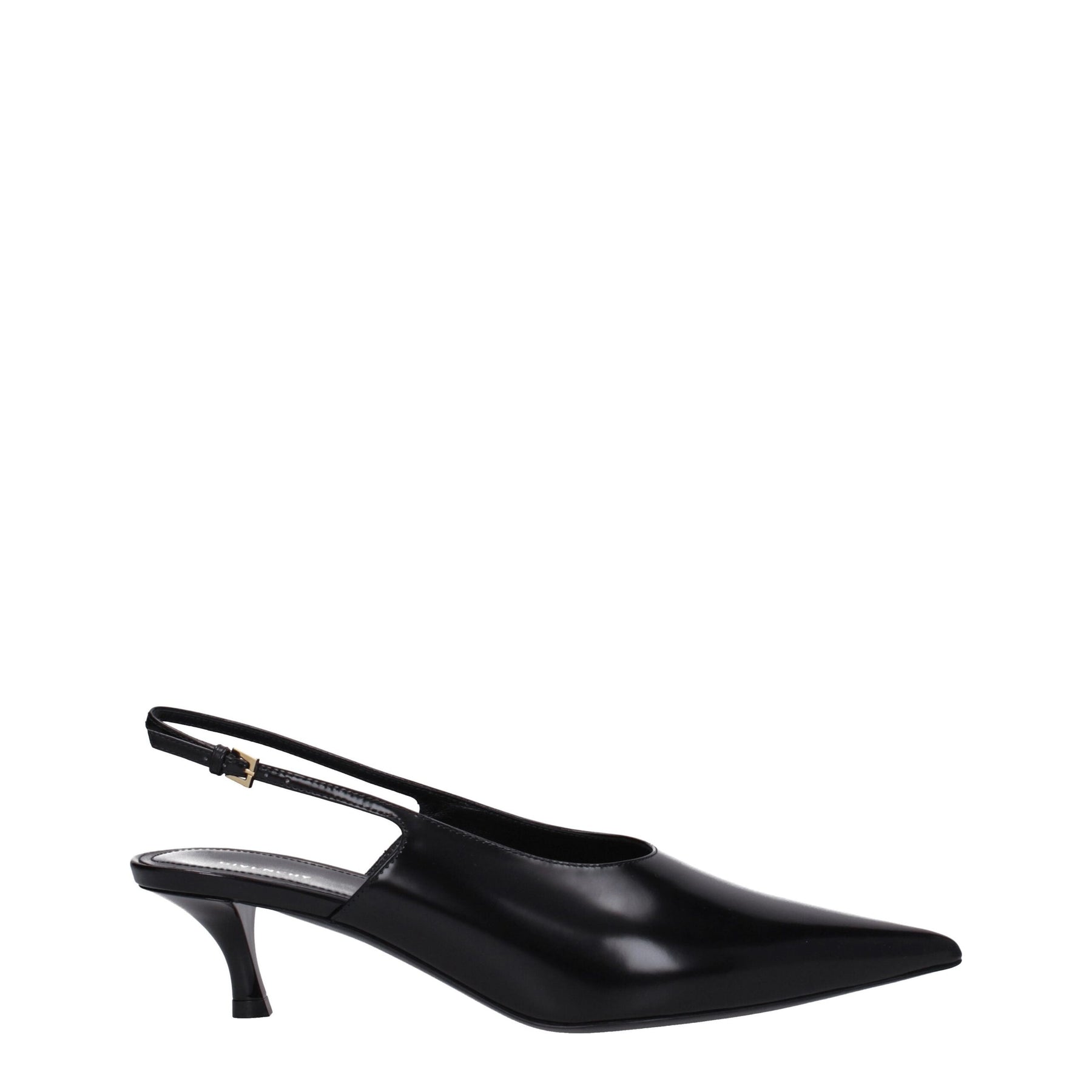 Givenchy Black Leather Mid Heel Pumps | Regal Royce