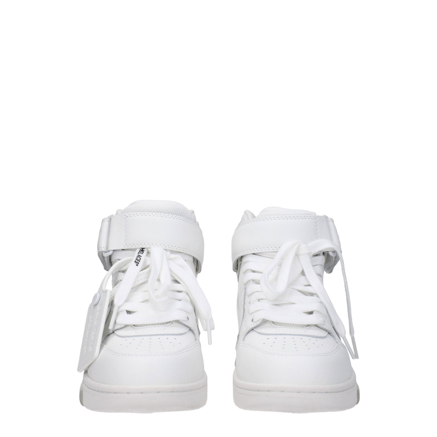 Off-White White Leather High Top Sneakers | Regal Royce