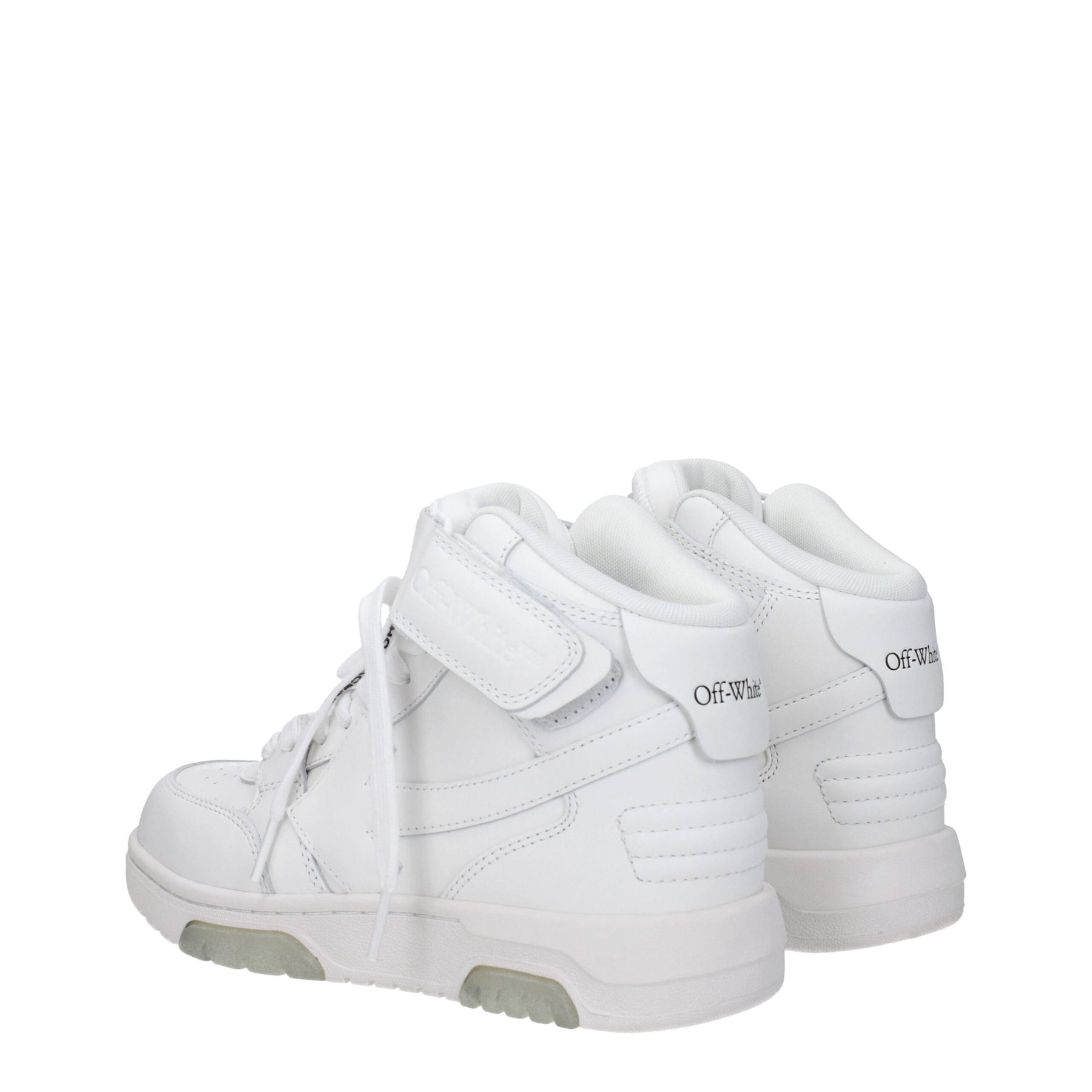 Off-White White Leather High Top Sneakers | Regal Royce