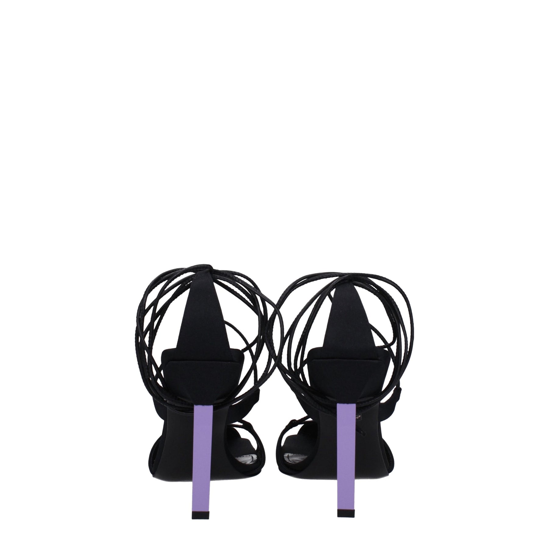 The Attico Black Fabric Stiletto Heel Sandals | Regal Royce