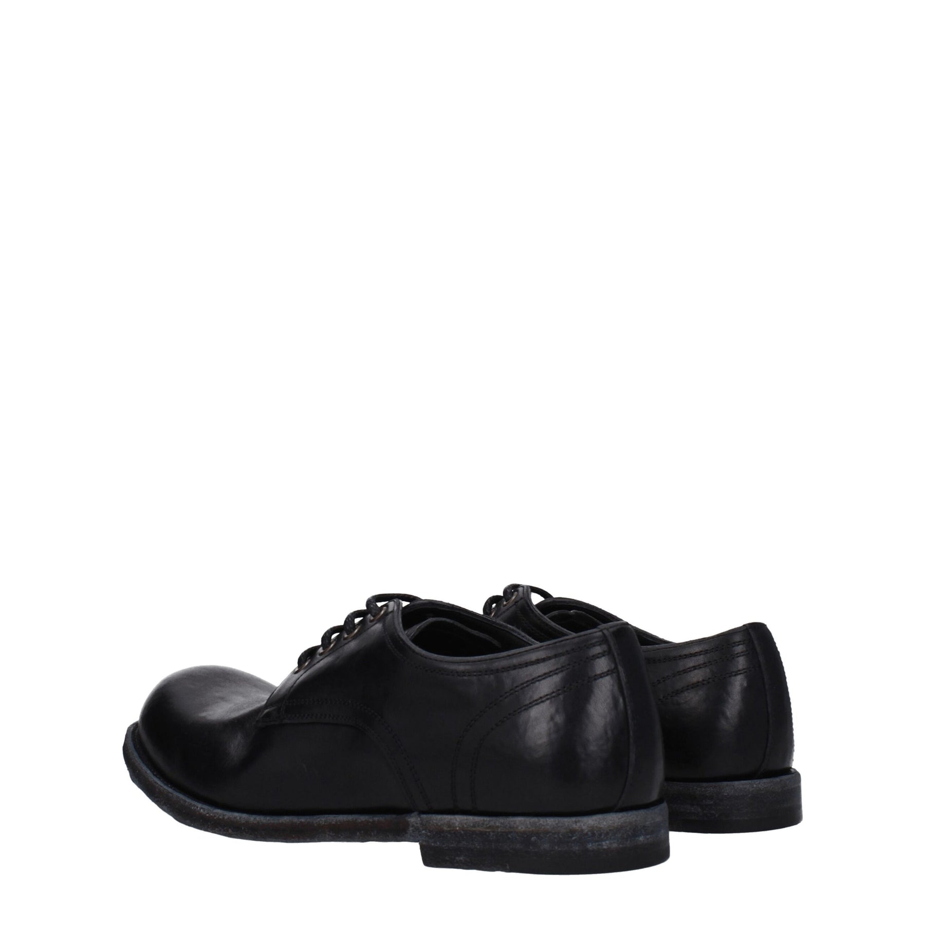 Dolce & Gabbana Black Leather Oxfords And Derbies | Regal Royce