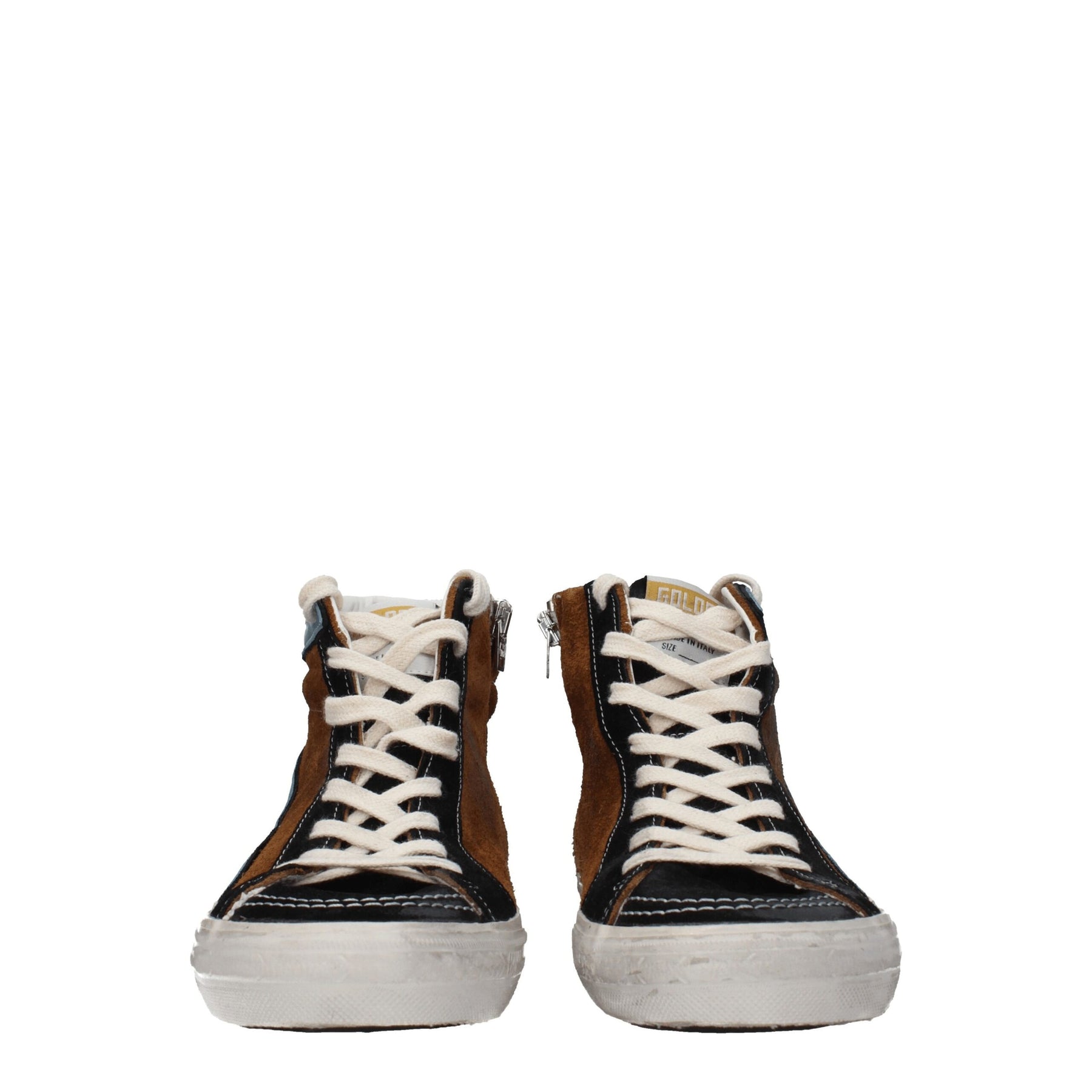Golden Goose Brown Leather High Top Sneakers | Regal Royce