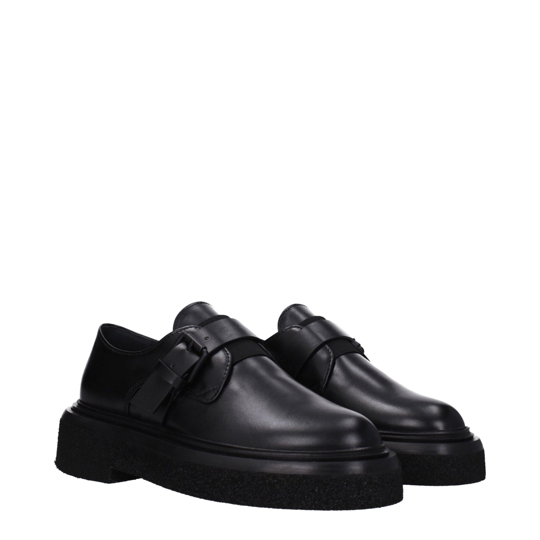 Max Mara Black Leather Oxfords And Derbies | Regal Royce
