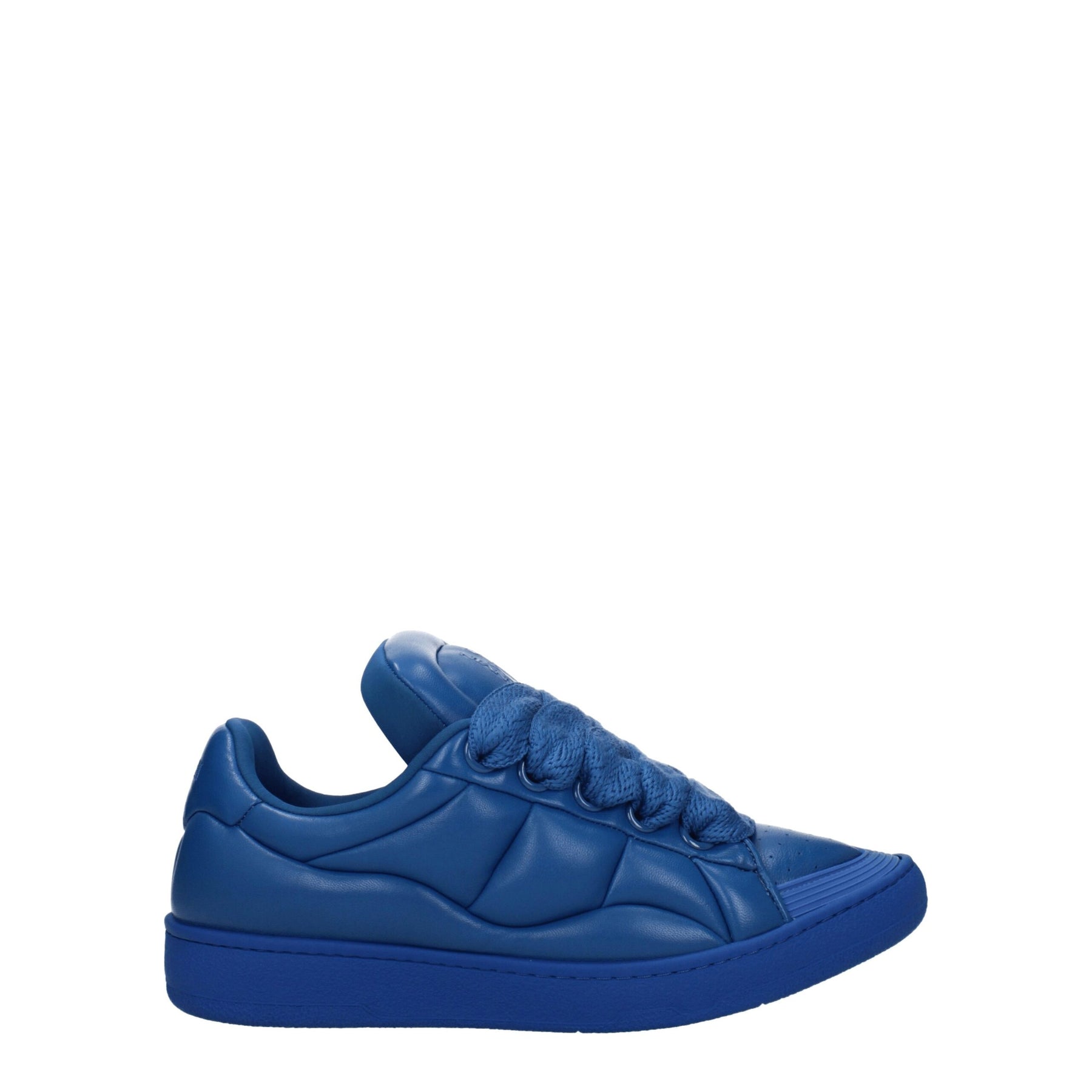 Lanvin Blue Leather Low Top Sneakers | Regal Royce