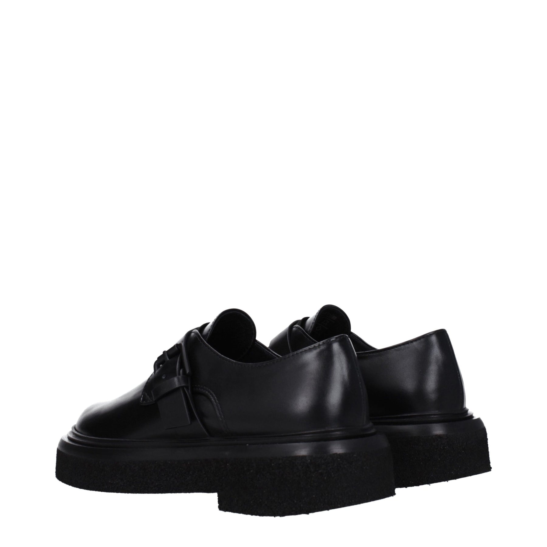 Max Mara Black Leather Oxfords And Derbies | Regal Royce