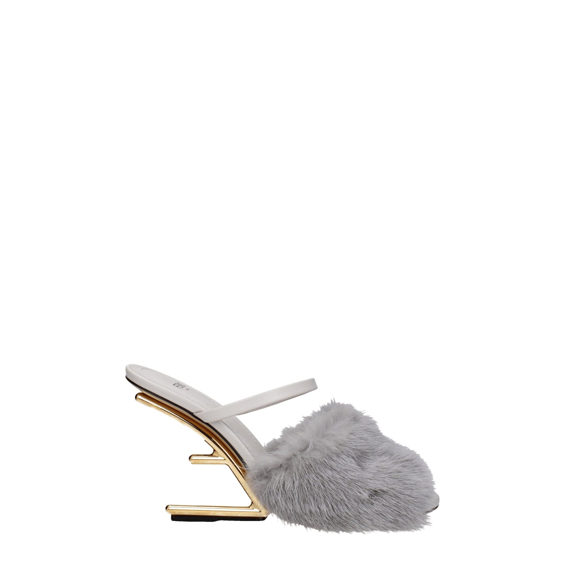 Fendi Gray Mink Slippers | Regal Royce