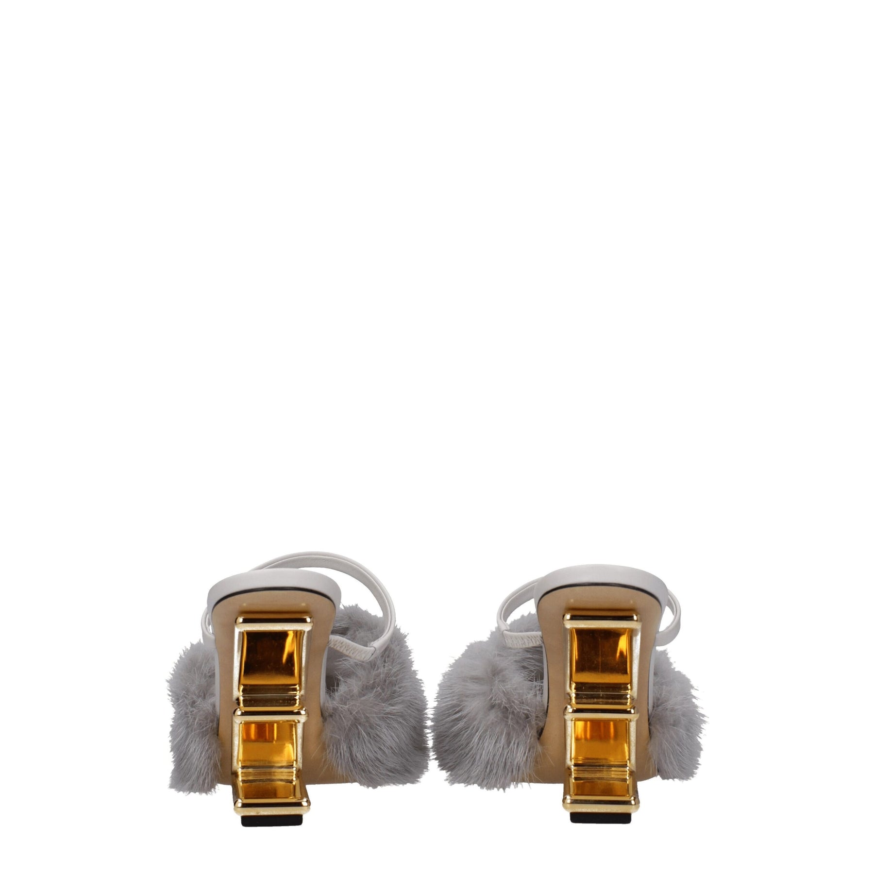 Fendi Gray Mink Slippers | Regal Royce