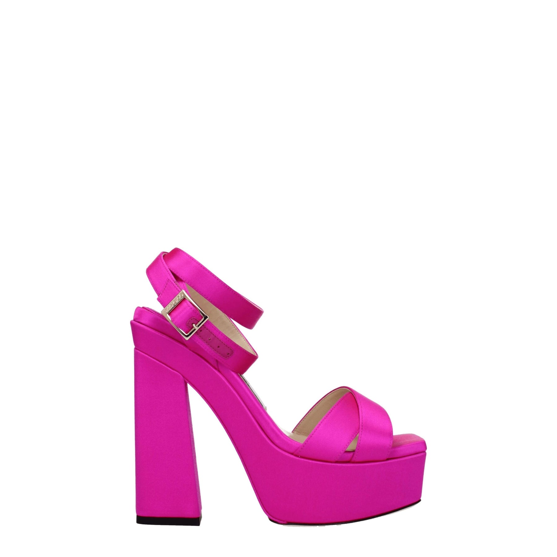 Jimmy Choo Pink Satin Platform Sandals | Regal Royce