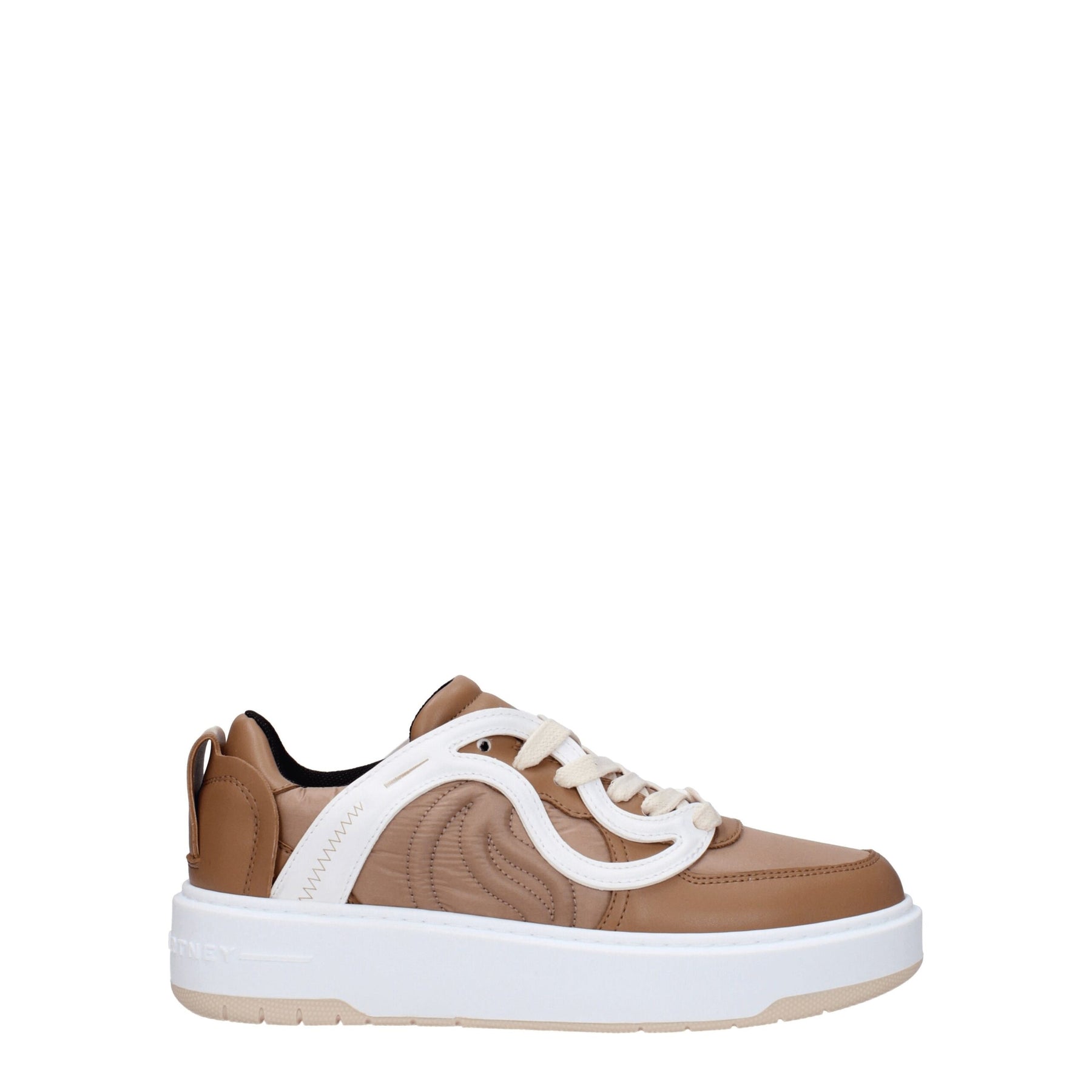 Stella McCartney Brown Fabric Chunky Sneakers | Regal Royce
