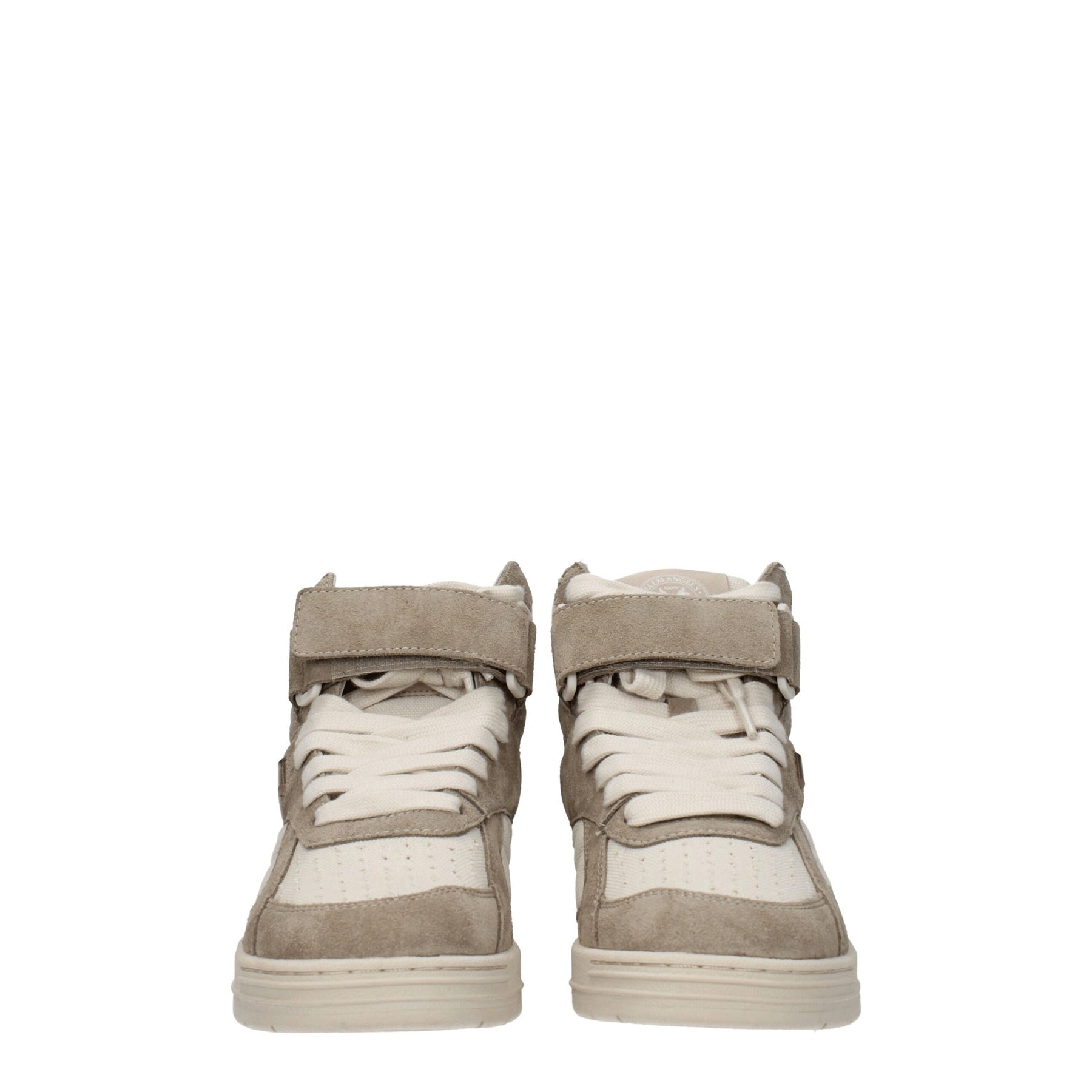 Palm Angels Beige Leather High Top Sneakers | Regal Royce