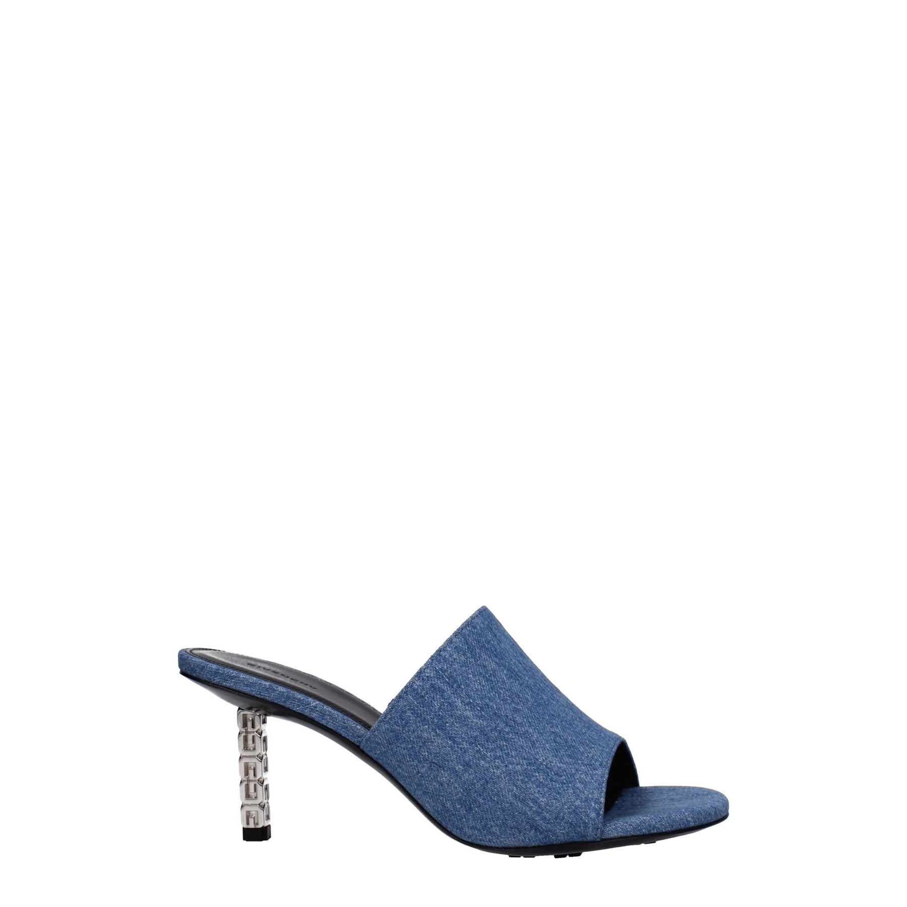 Givenchy Blue Fabric Platform Sandals | Regal Royce