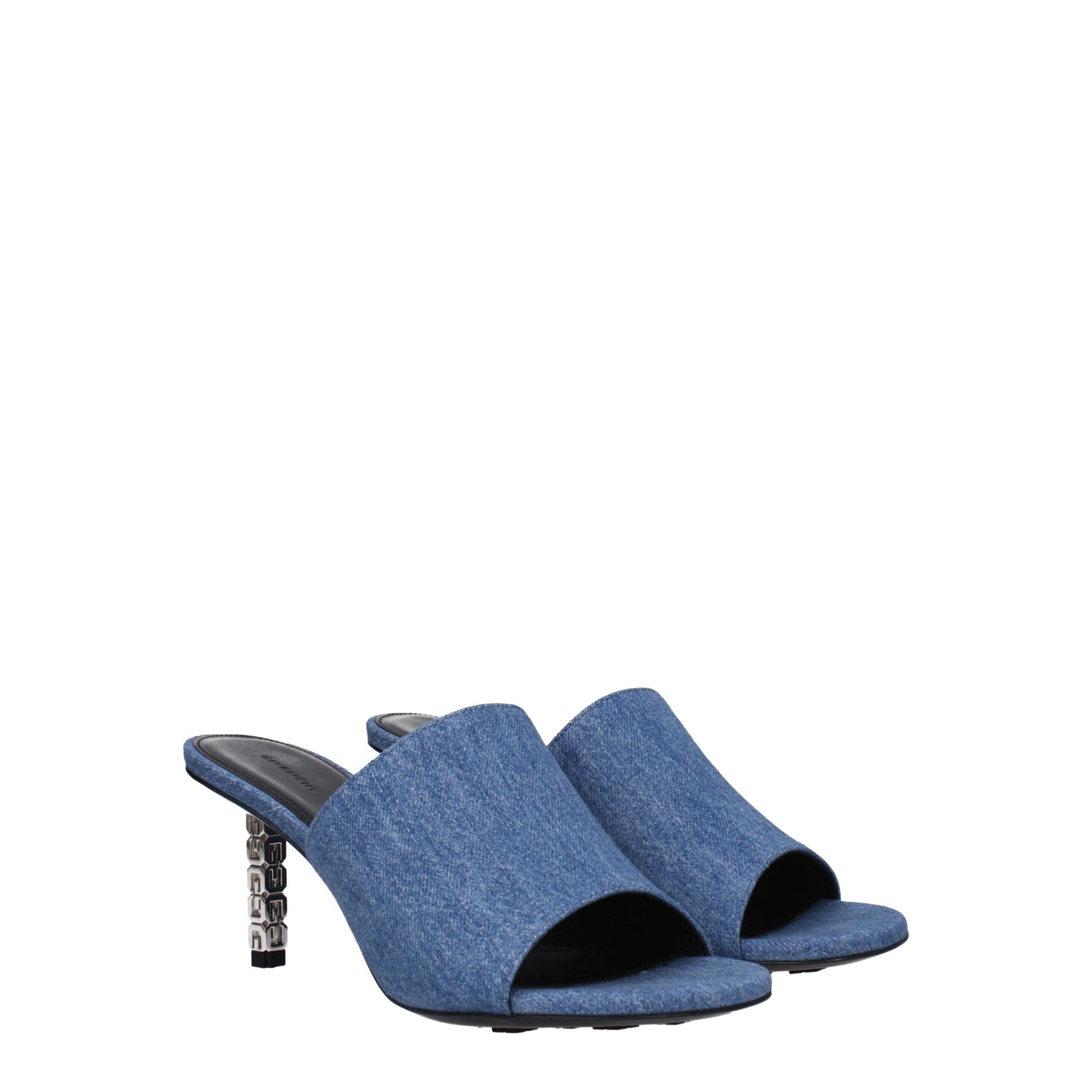 Givenchy Blue Fabric Platform Sandals | Regal Royce