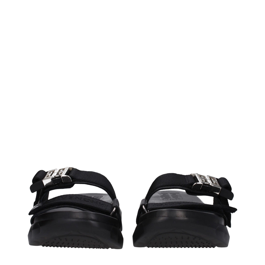 Givenchy Black Fabric Slippers