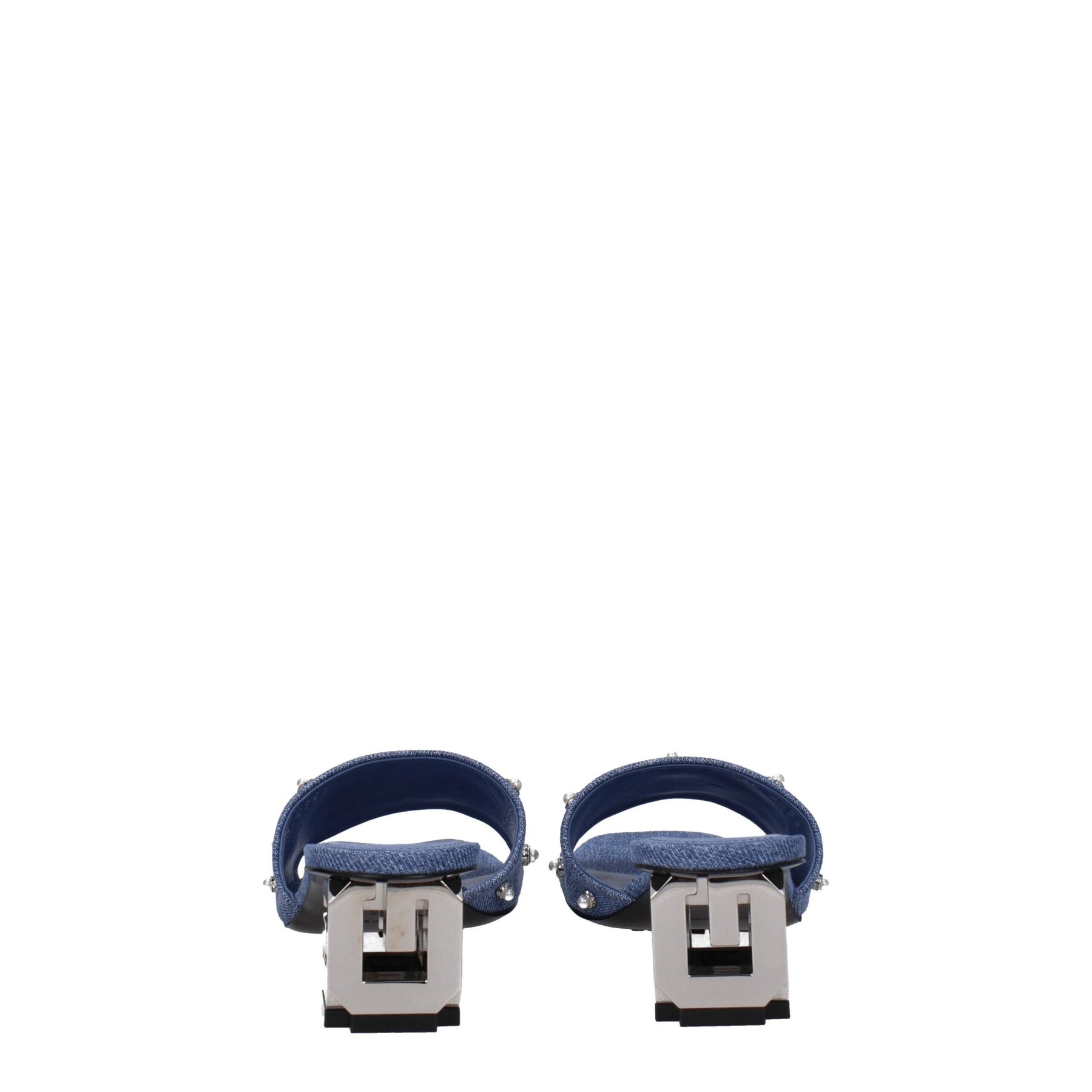 Givenchy Blue Fabric Flat Sandals | Regal Royce