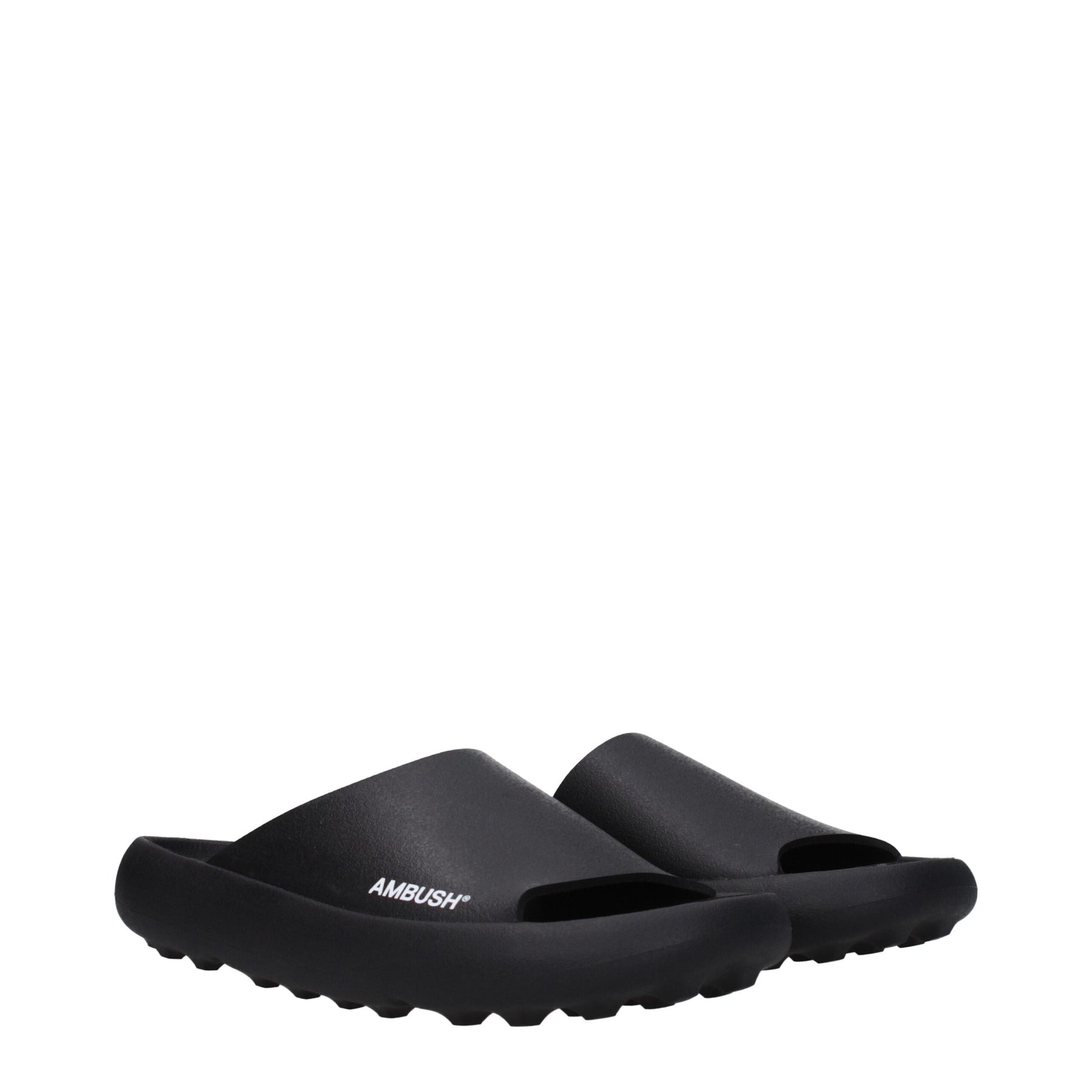 Ambush Black Cotton Slippers | Regal Royce