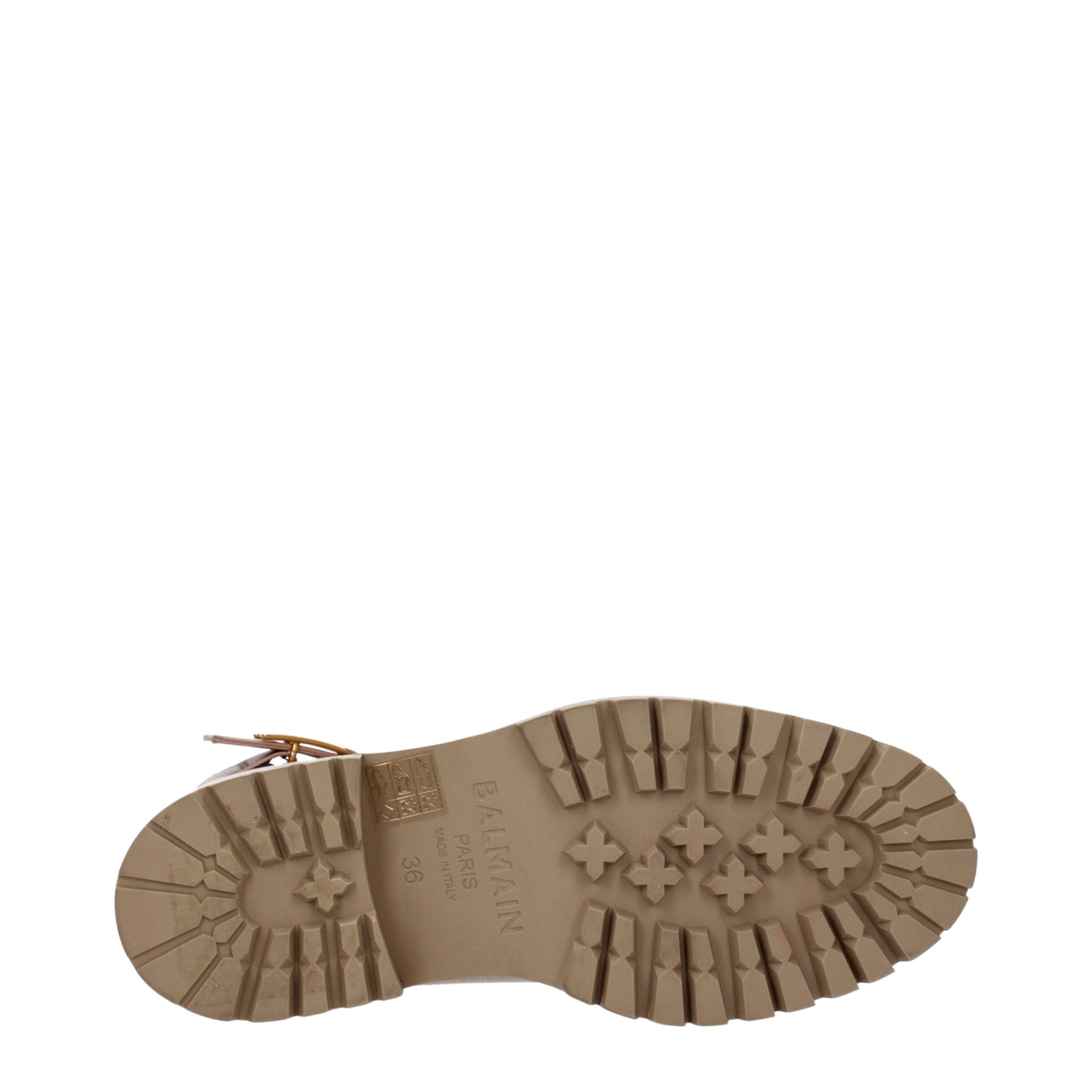 Balmain Beige Leather Ankle Boots | Regal Royce