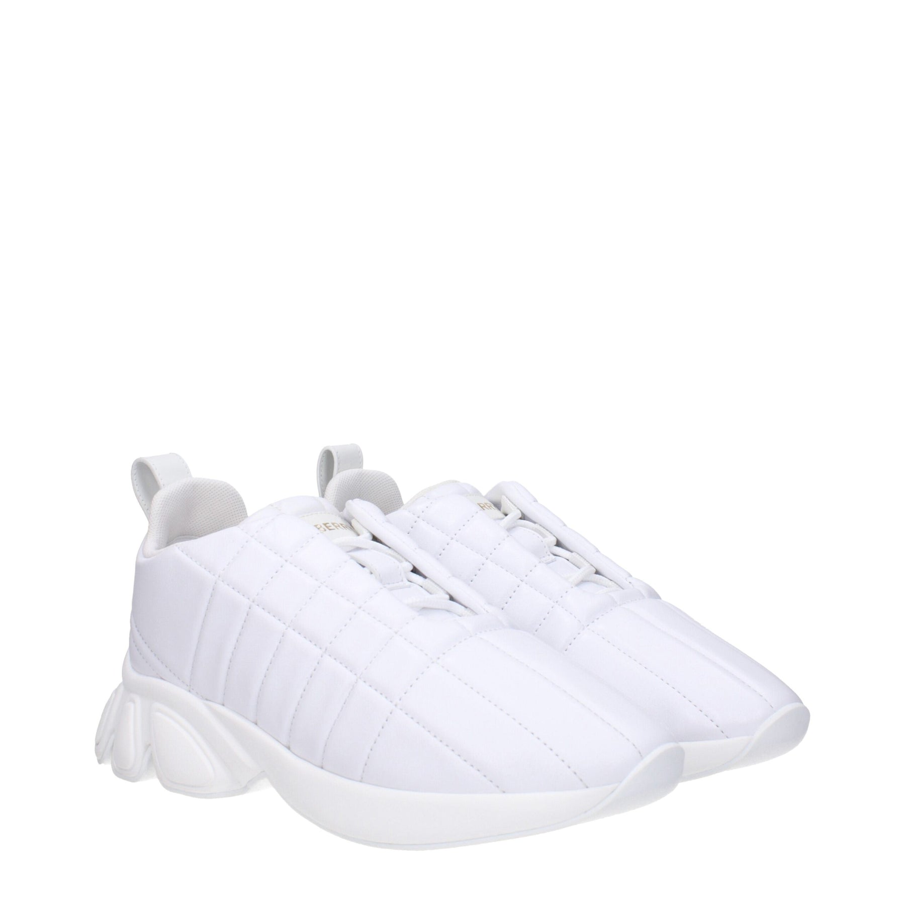 Burberry White Leather Sneakers | Regal Royce