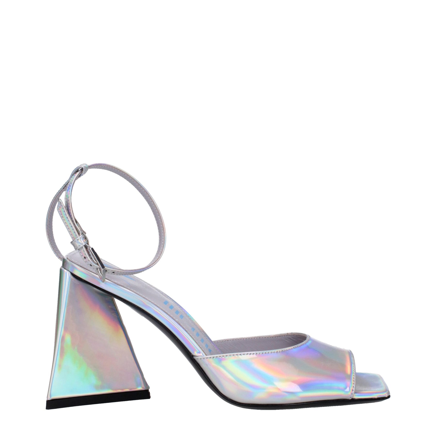 The Attico Gray Leather Platform Sandals | Regal Royce