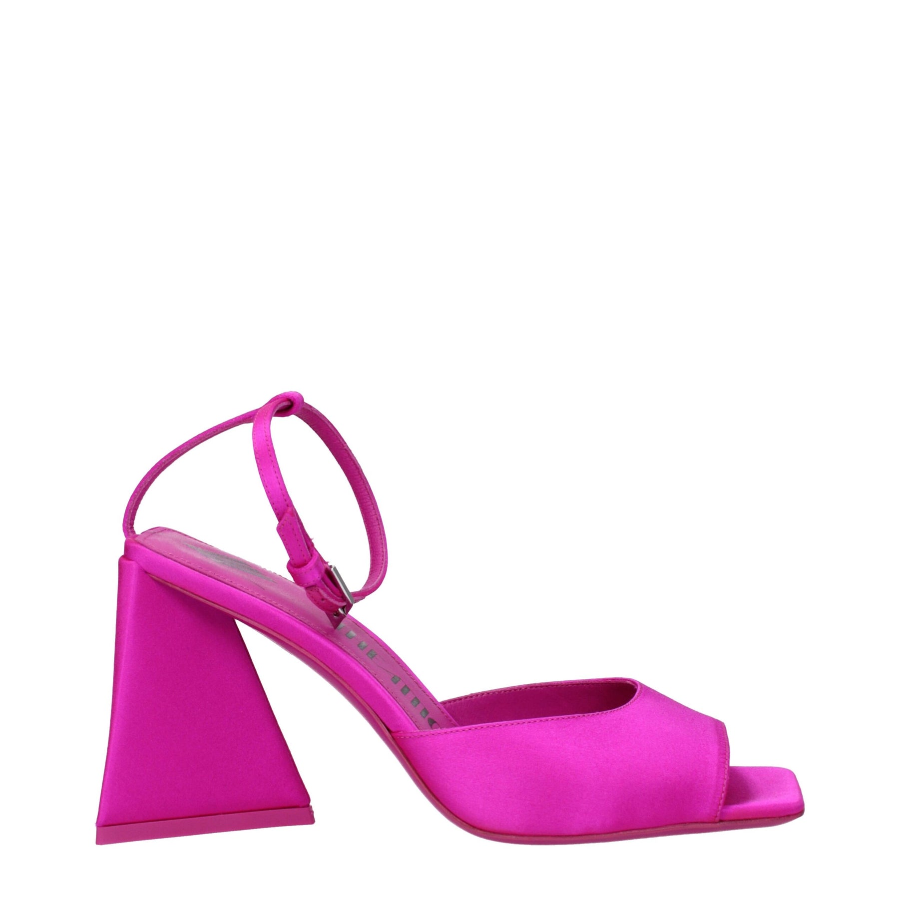 The Attico Pink Satin Stiletto Heel Sandals | Regal Royce