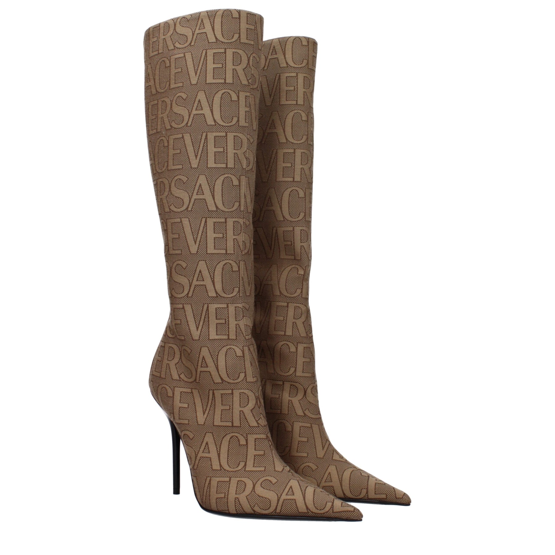Versace Beige Fabric Boots | Regal Royce