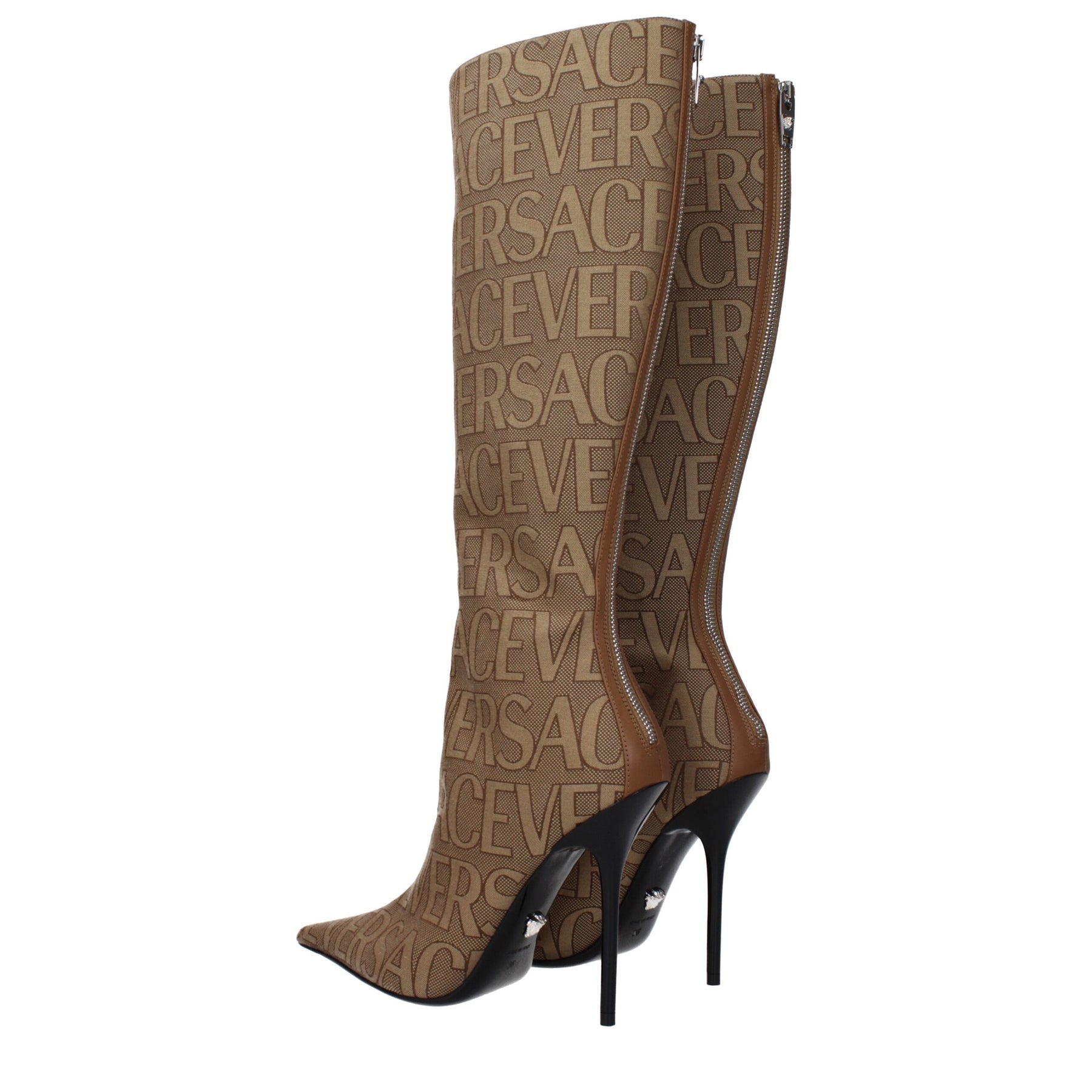 Versace Beige Fabric Boots | Regal Royce