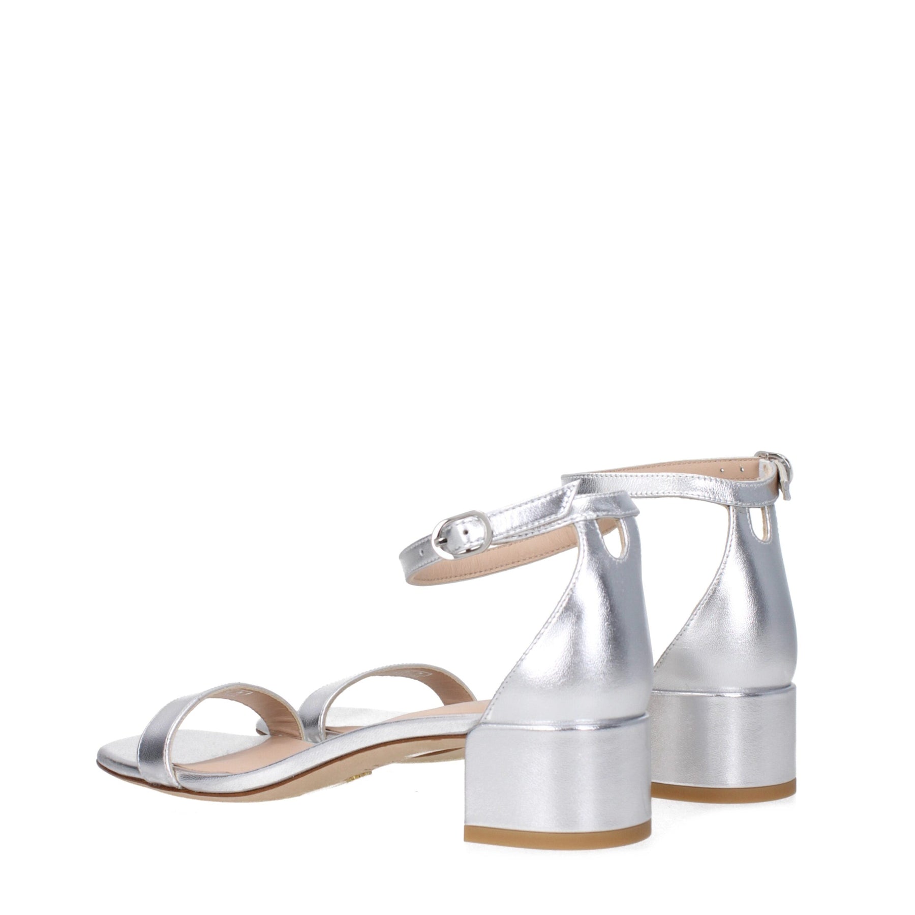 Stuart Weitzman Gray Leather Flat Sandals | Regal Royce