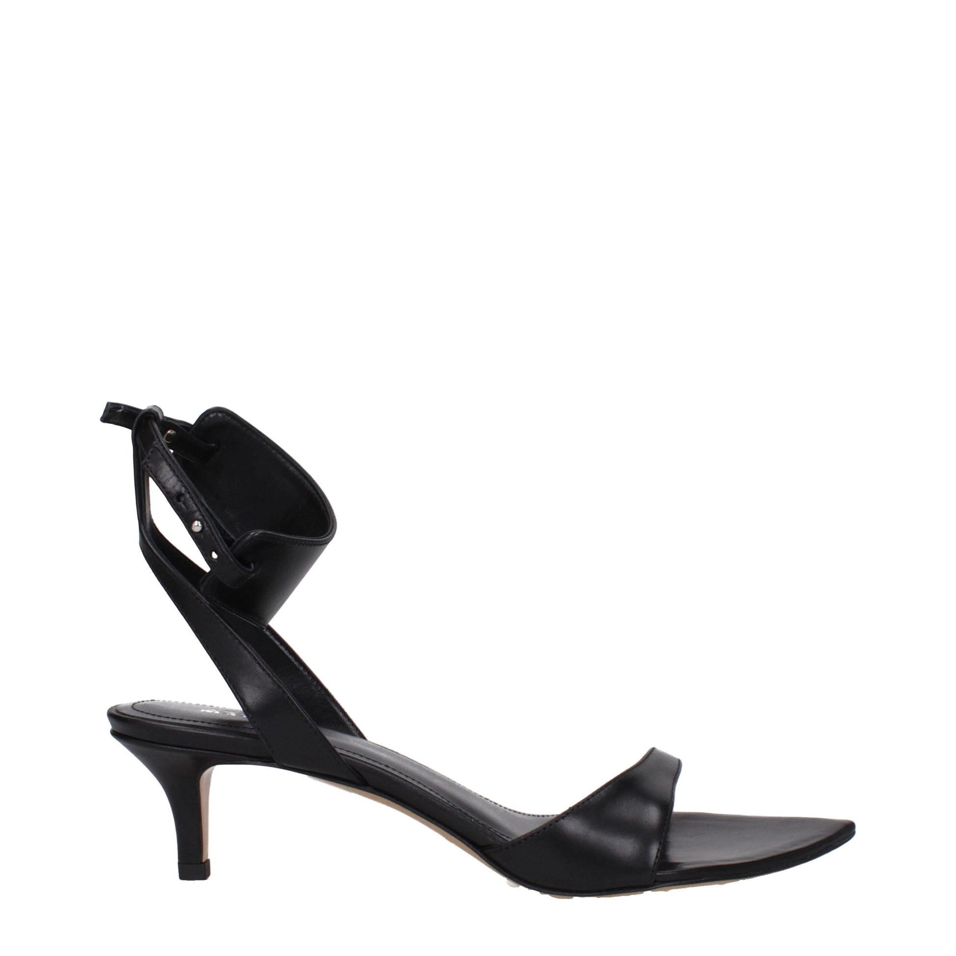 Isabel Marant Black Leather Sandals