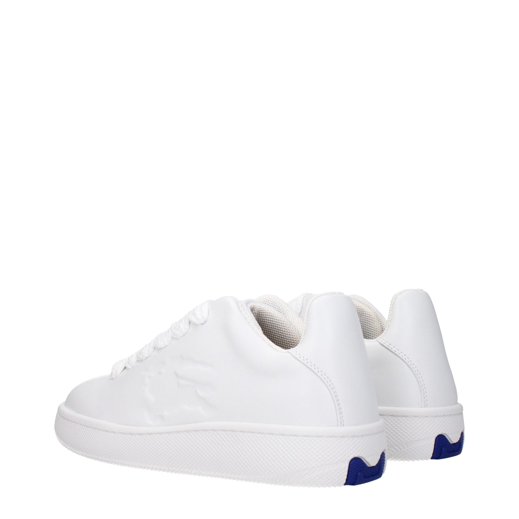 Burberry White Leather Low Top Sneakers | Regal Royce