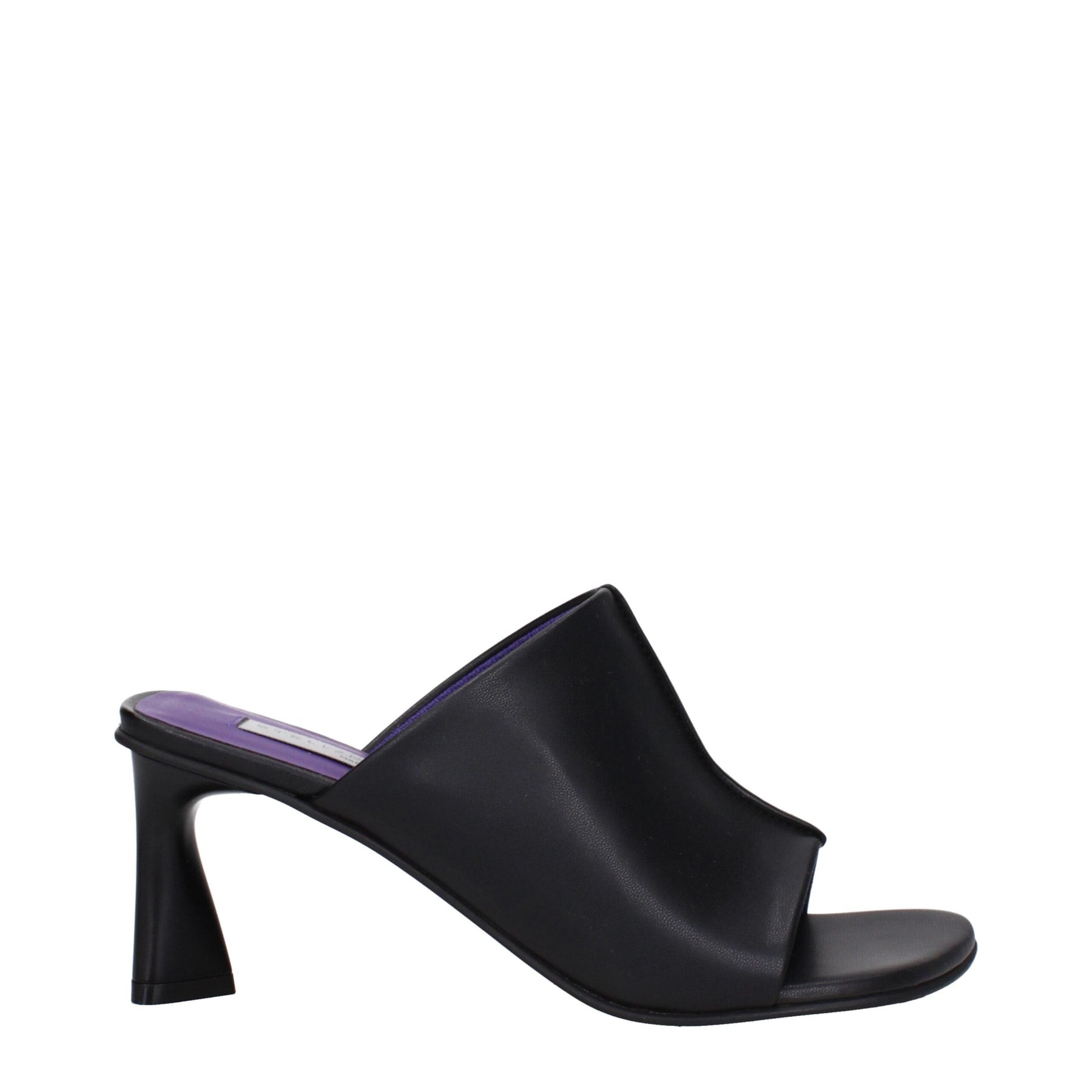 Stella McCartney Black Leather Stiletto Heel Sandals | Regal Royce