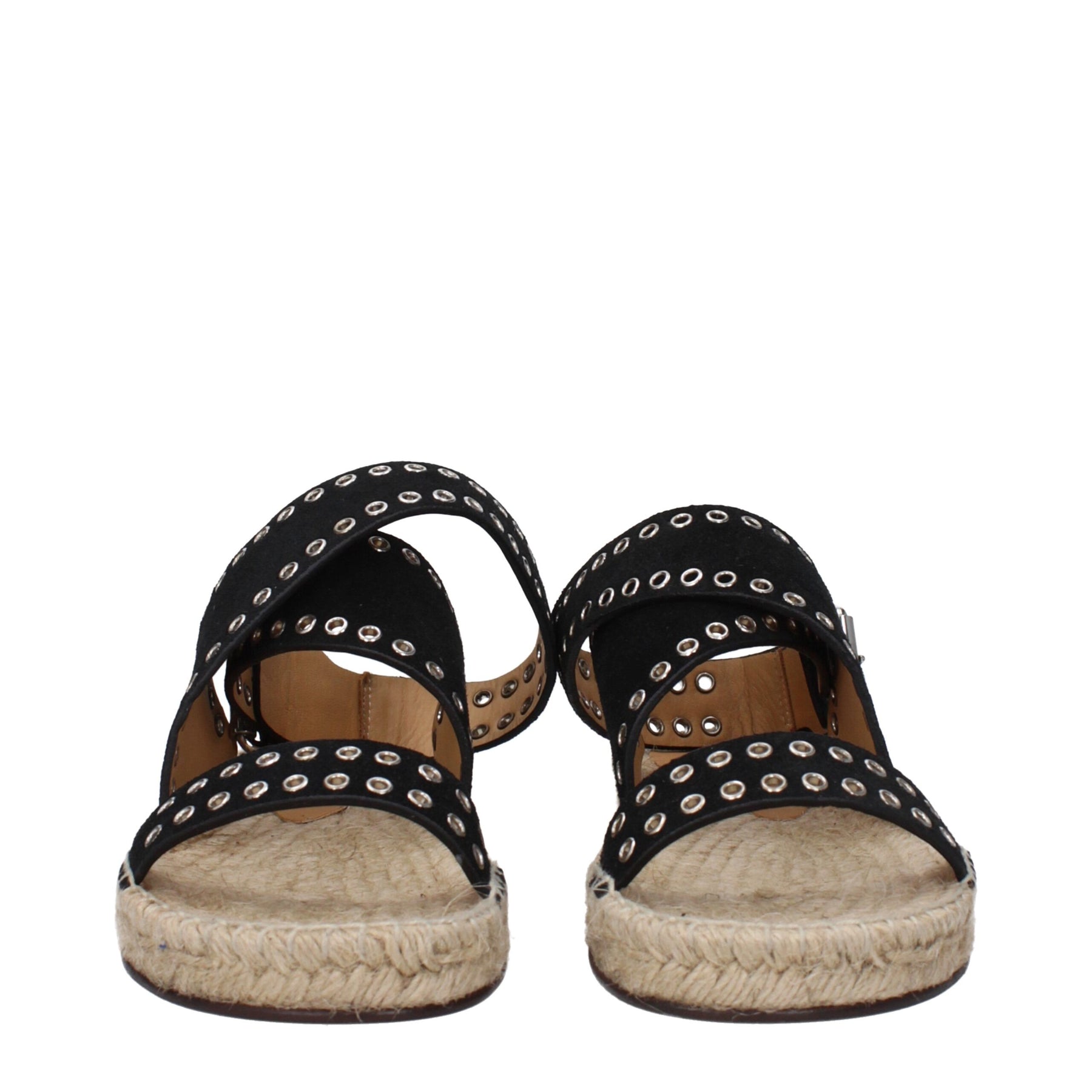 Isabel Marant Black Leather Flat Sandals | Regal Royce