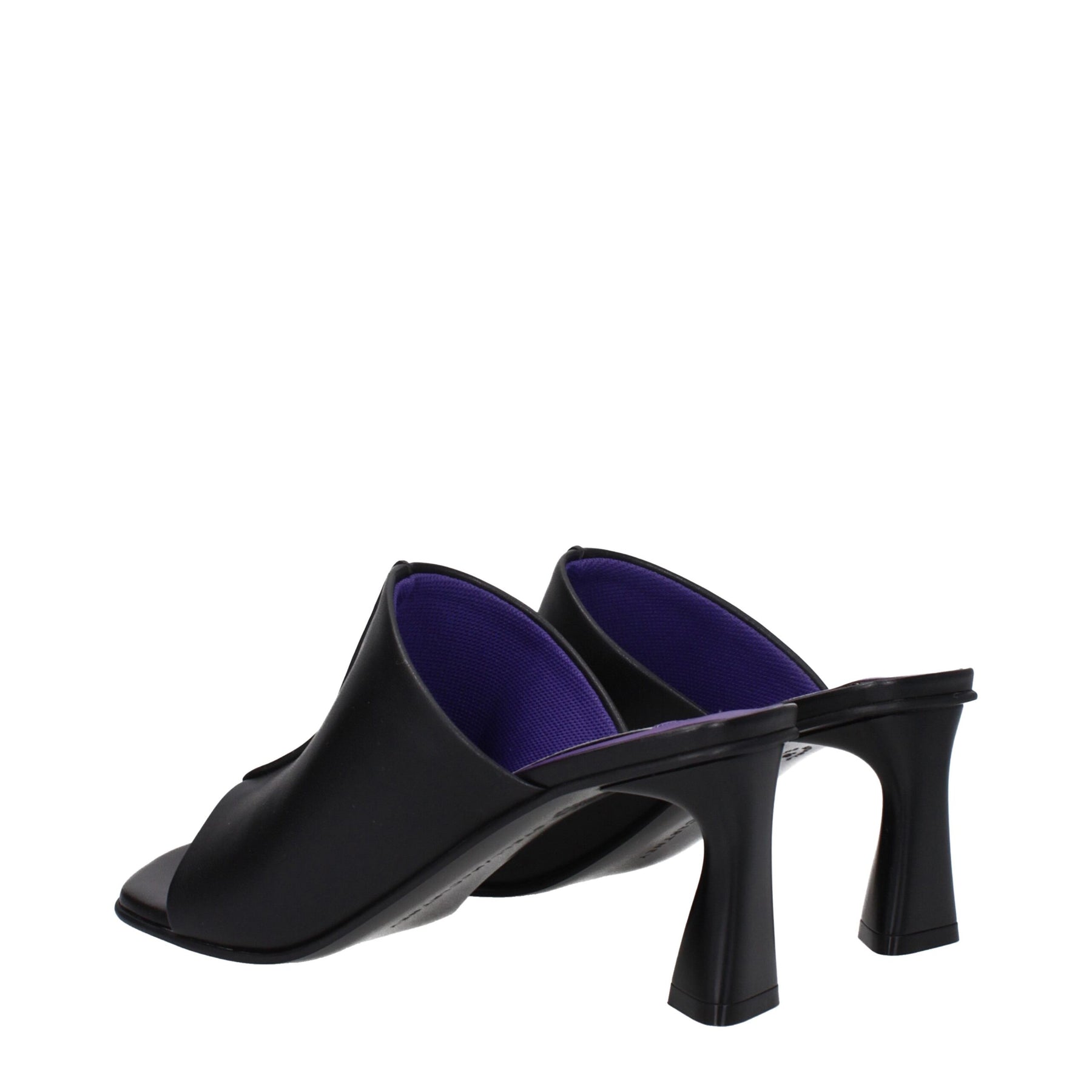 Stella McCartney Black Leather Stiletto Heel Sandals | Regal Royce
