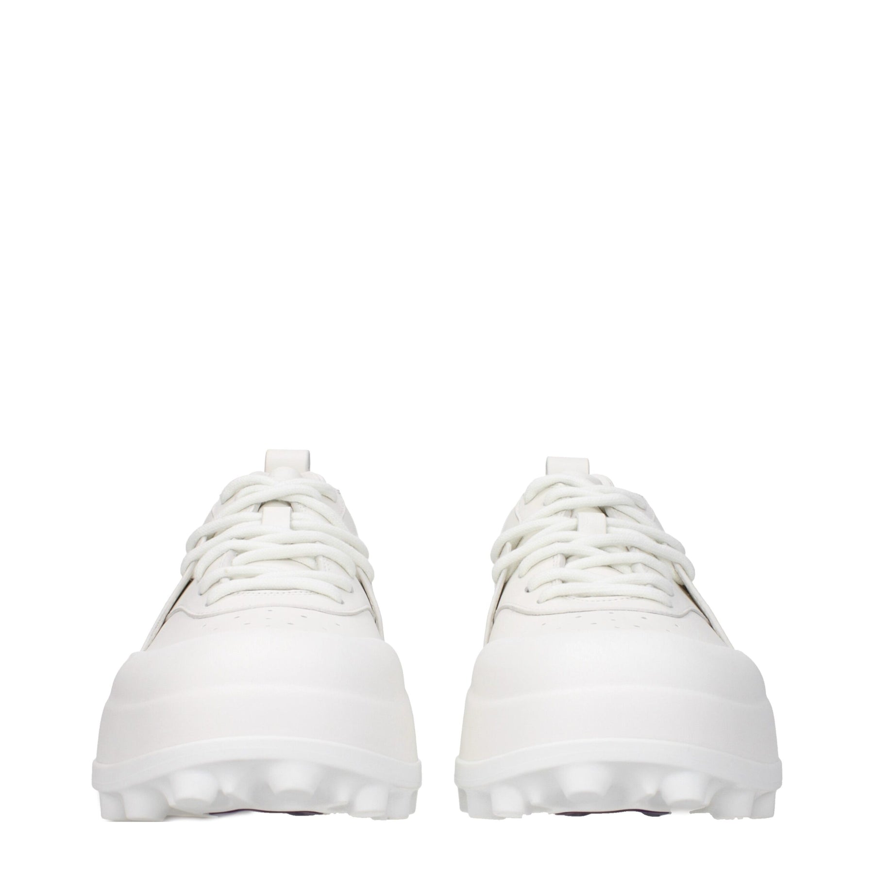 Jil Sander White Leather Sneakers | Regal Royce