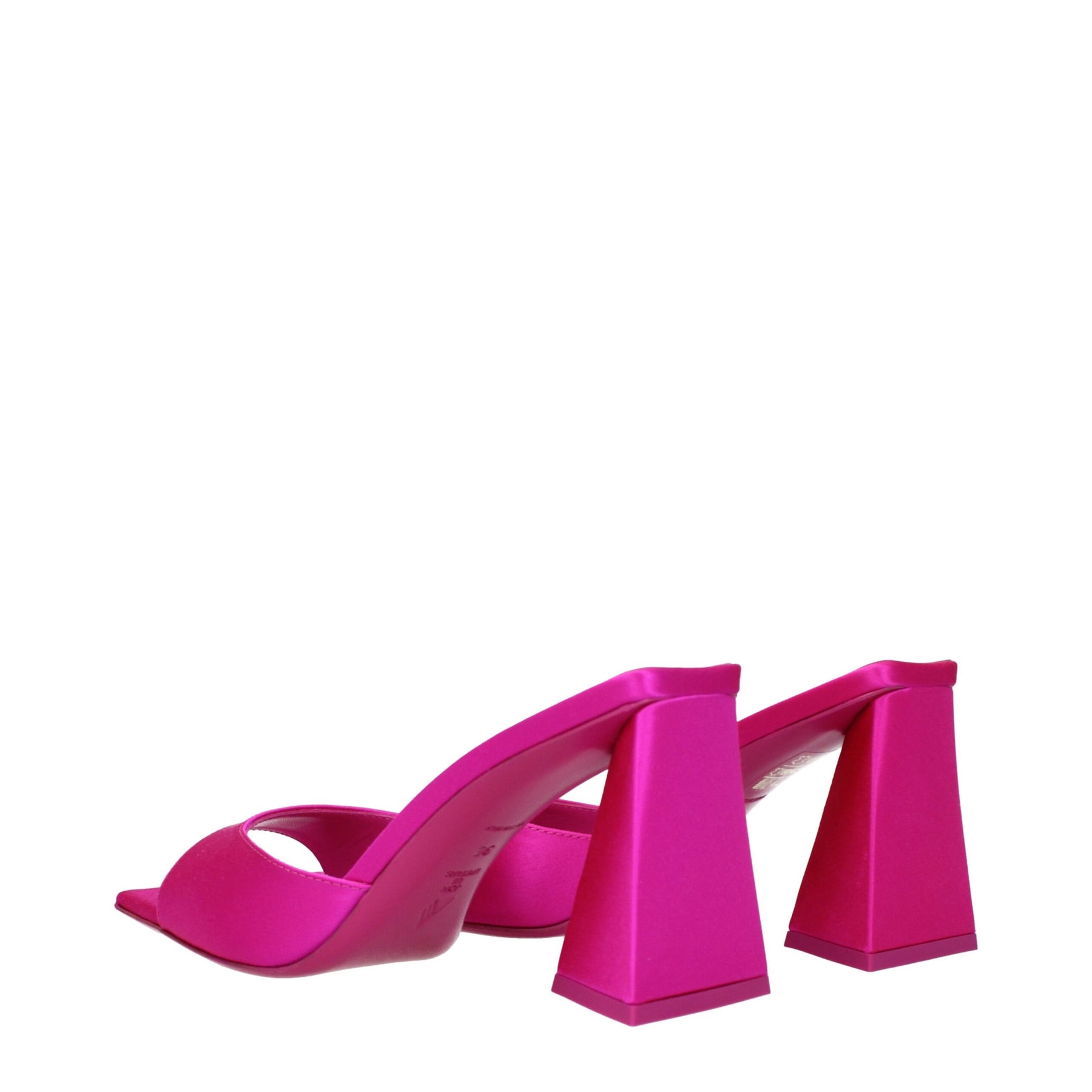 The Attico Pink Satin Stiletto Heel Sandals | Regal Royce