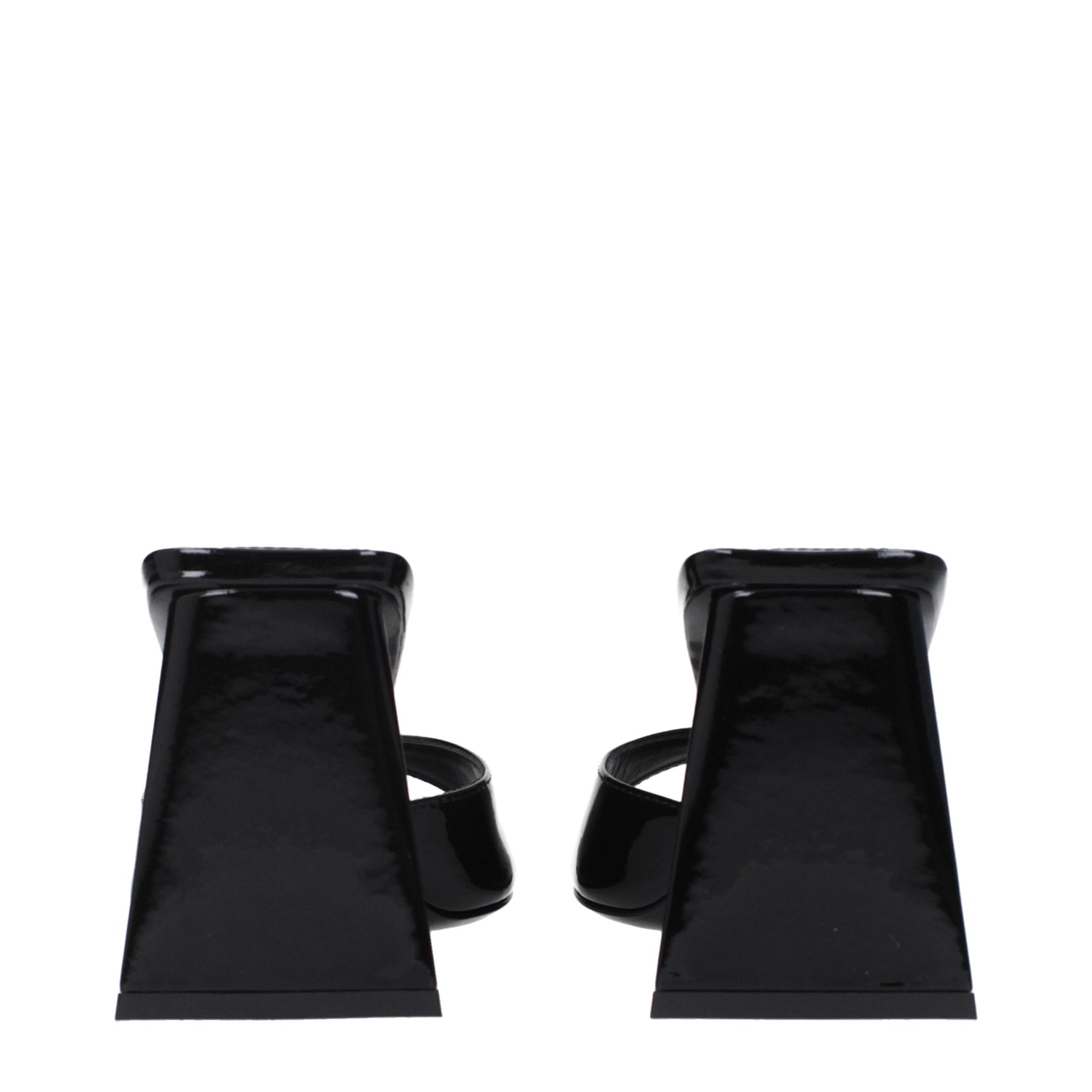 The Attico Black Leather Stiletto Heel Sandals | Regal Royce