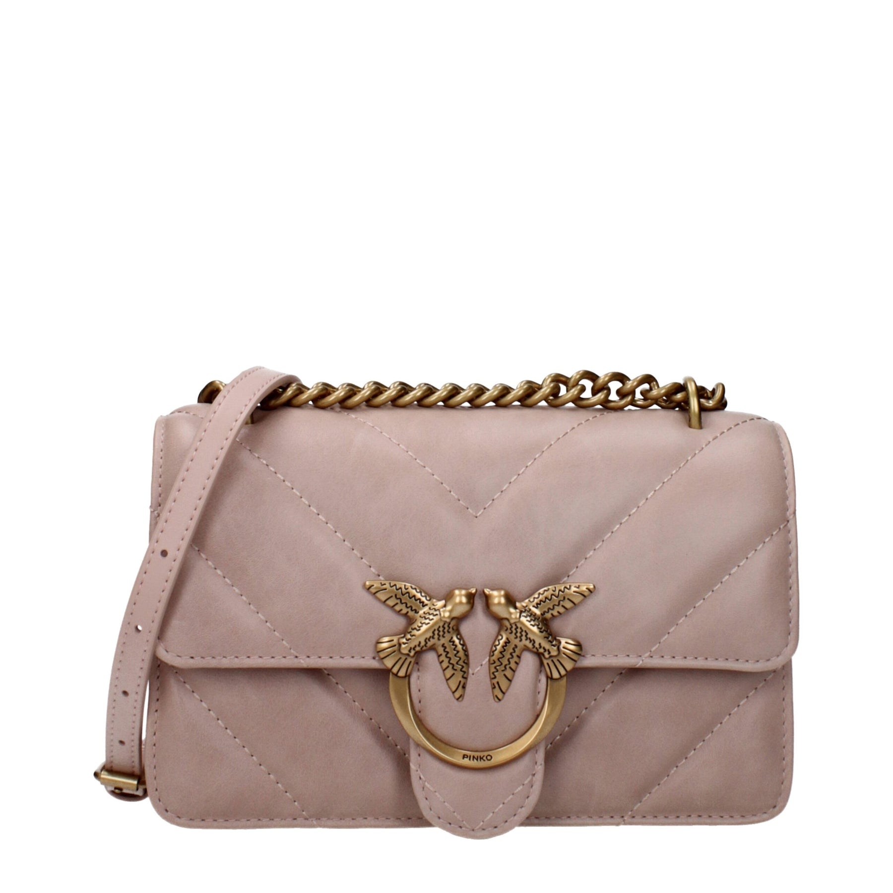 PINKO Pink Leather Crossbody Bag | Regal Royce