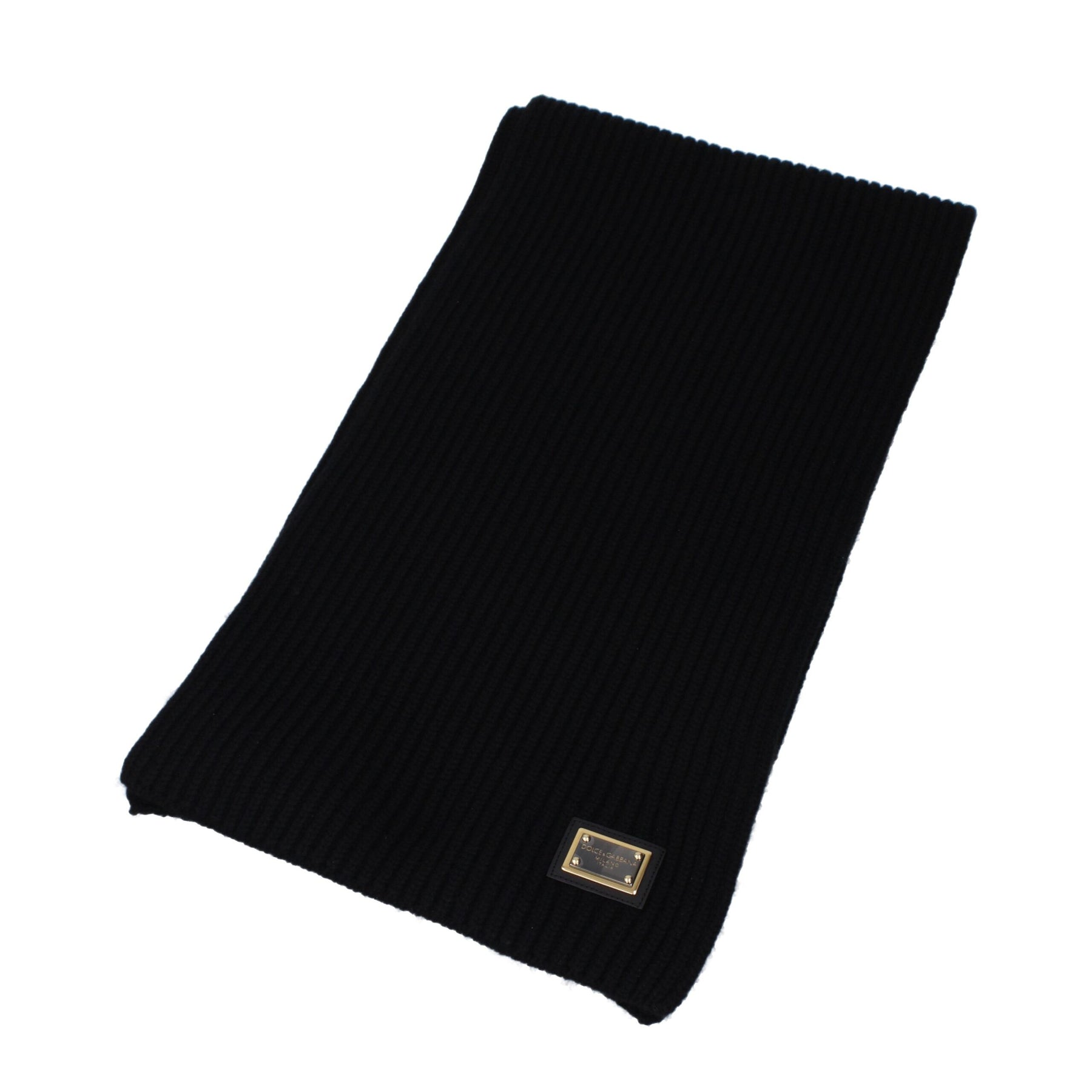 Dolce & Gabbana Black Cashmere Scarf | Regal Royce