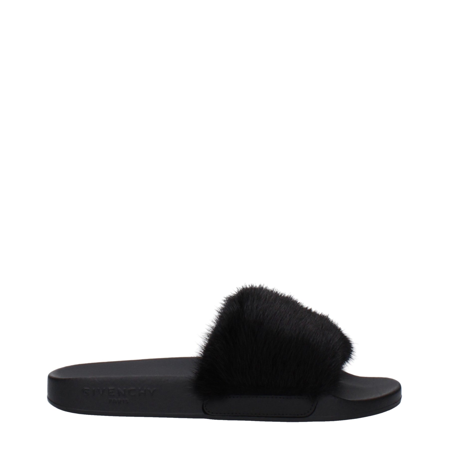 Givenchy Black Cotton Slippers | Regal Royce