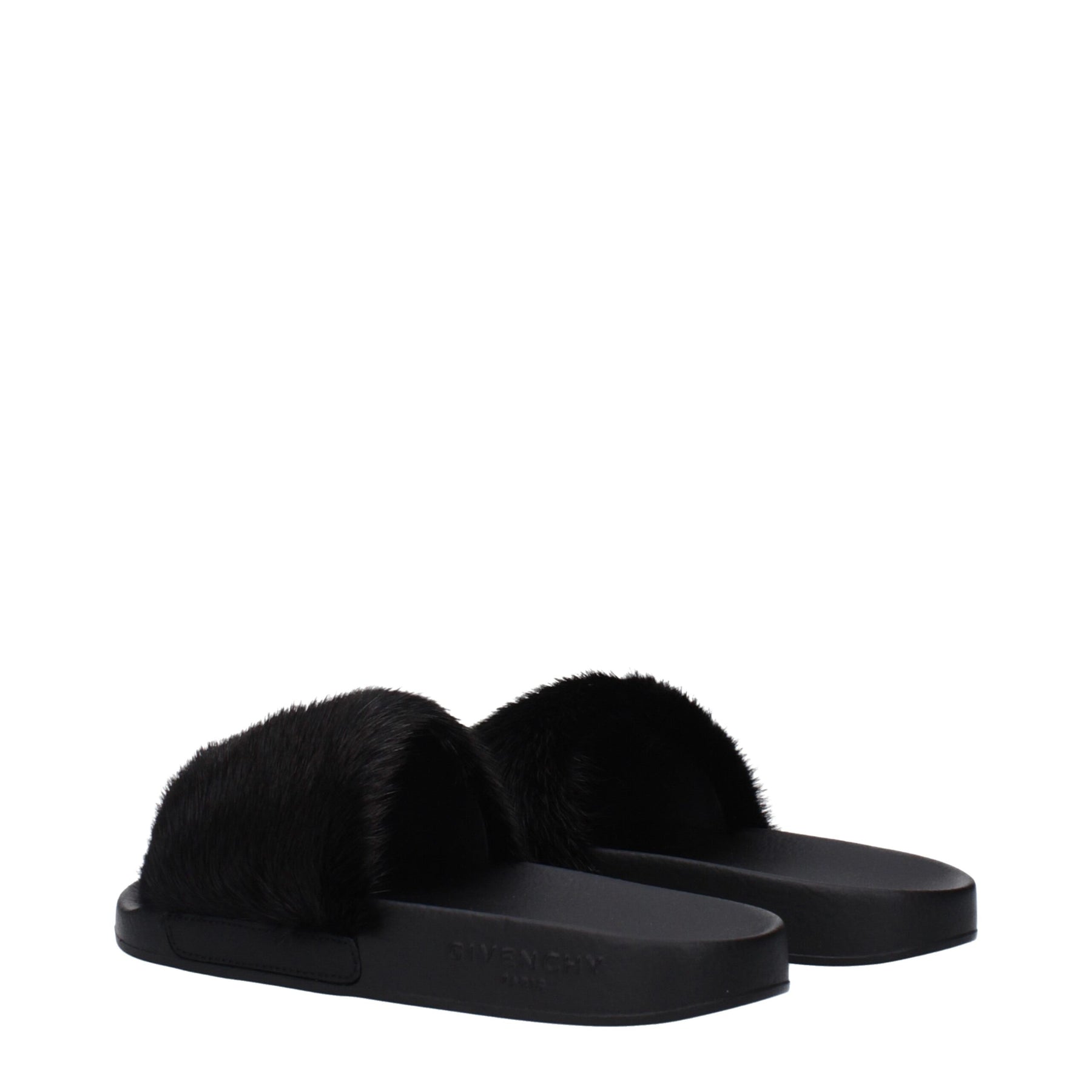 Givenchy Black Cotton Slippers | Regal Royce