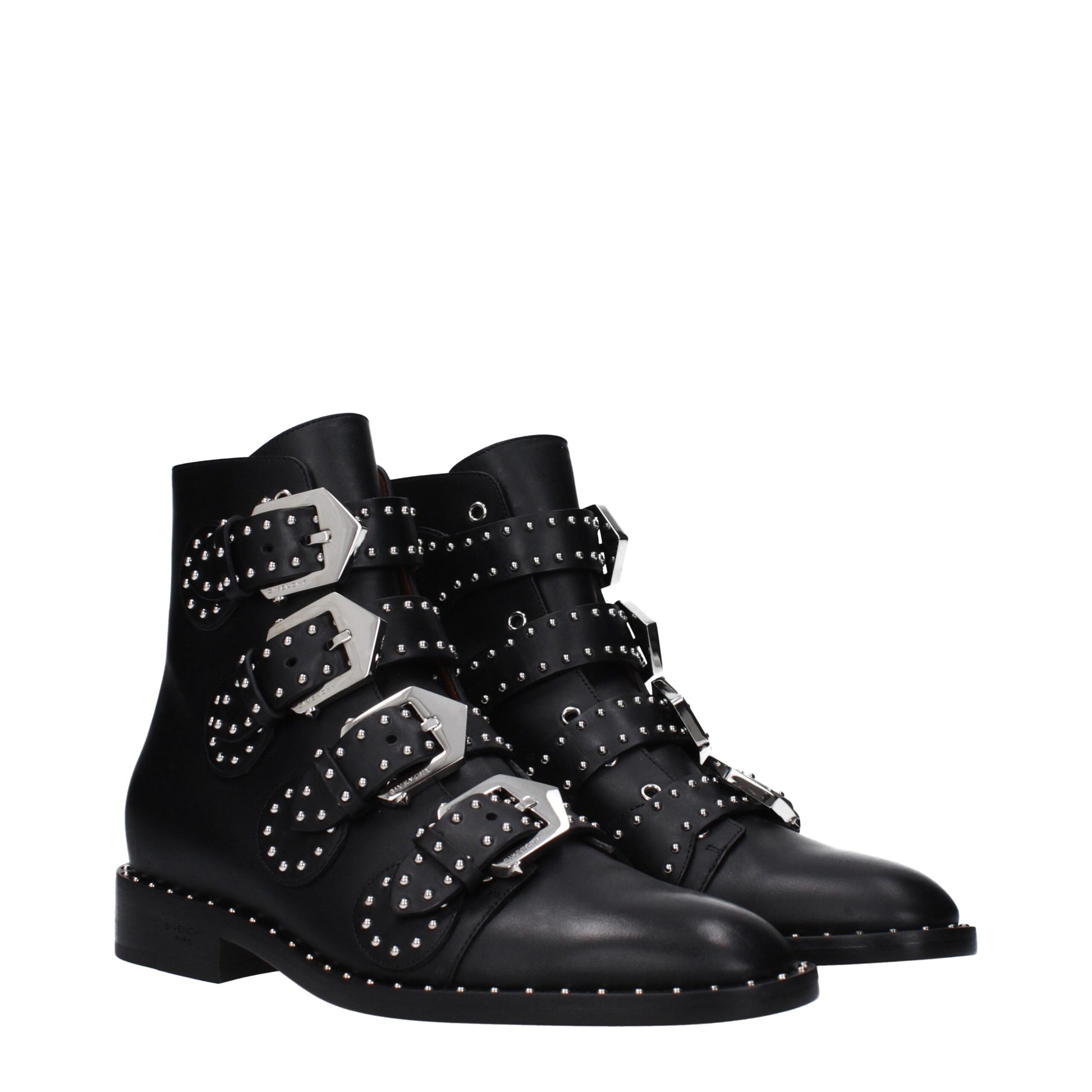 Givenchy Black Leather Ankle Boots