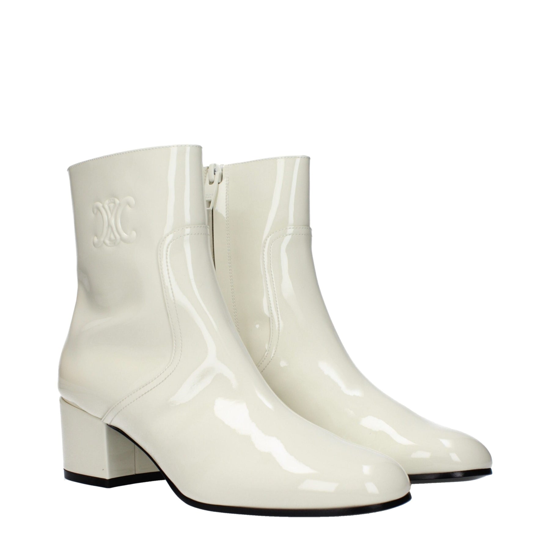 Celine Beige Leather Ankle Boots | Regal Royce