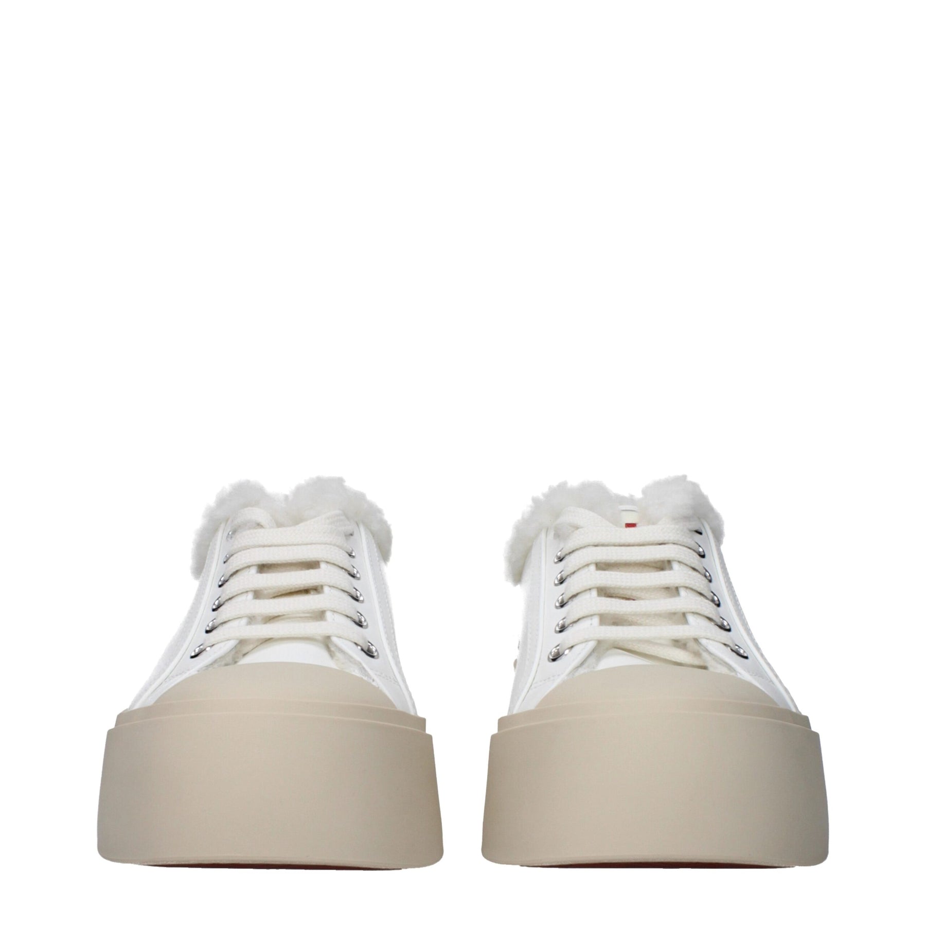 Marni White Leather Low Top Sneakers | Regal Royce