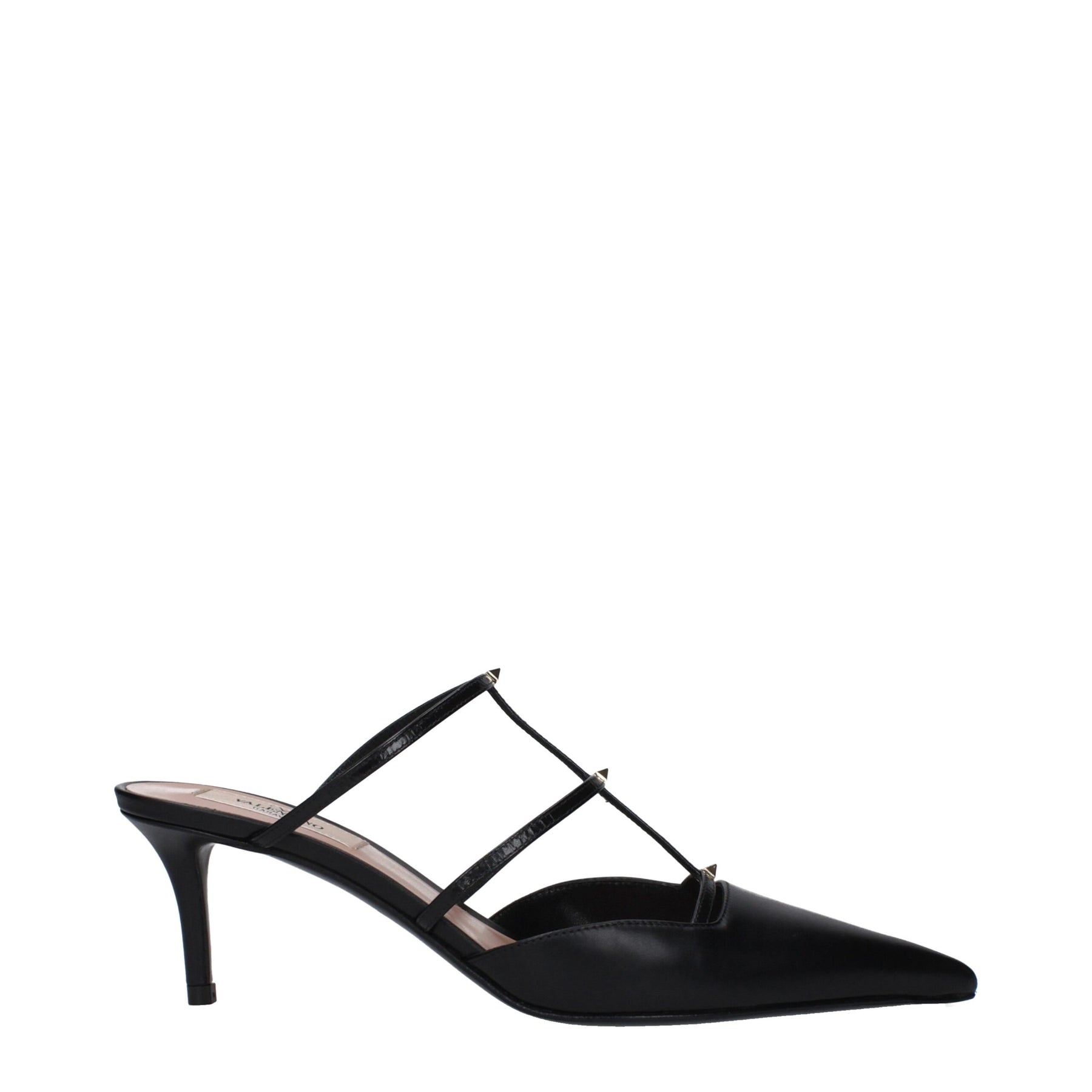 Valentino Garavani Black Leather Sandals | Regal Royce