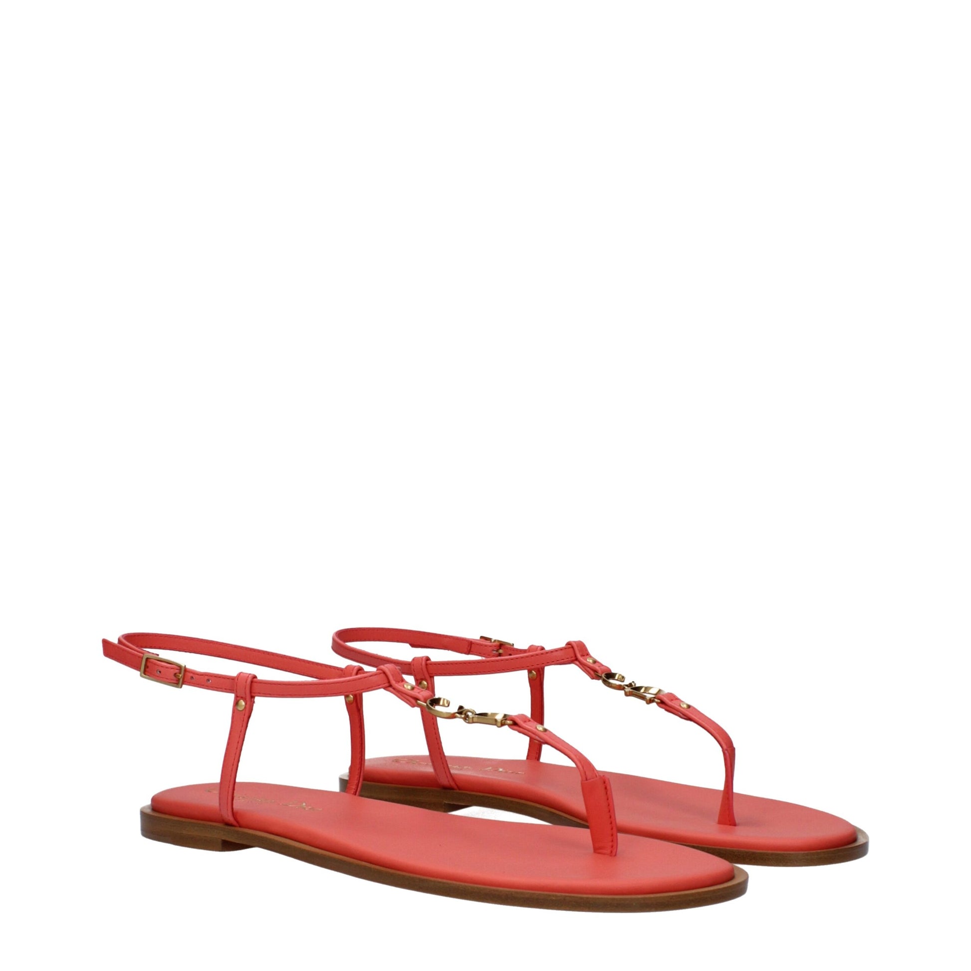 Christian Dior Pink Leather Flip-Flop Sandals | Regal Royce