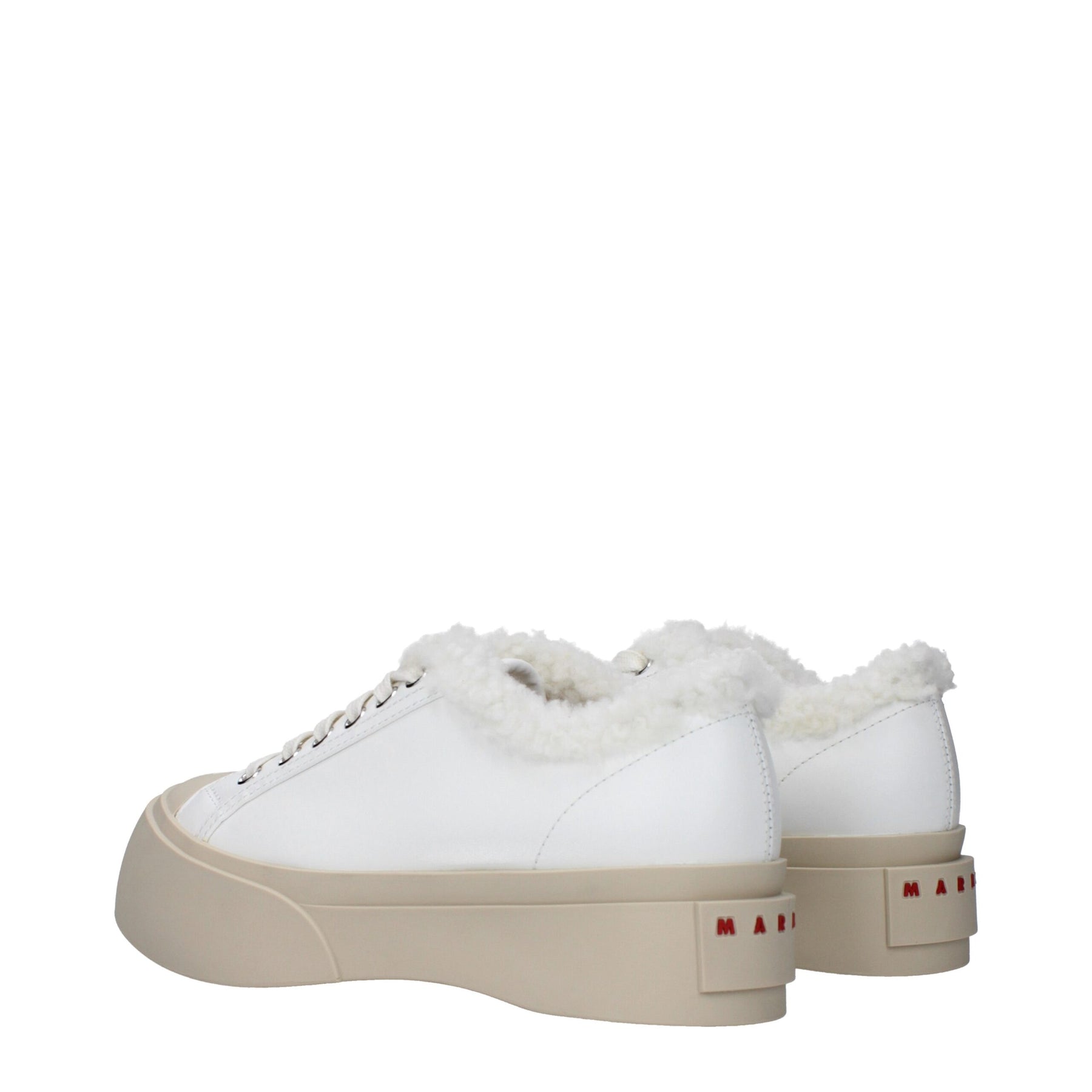 Marni White Leather Low Top Sneakers | Regal Royce