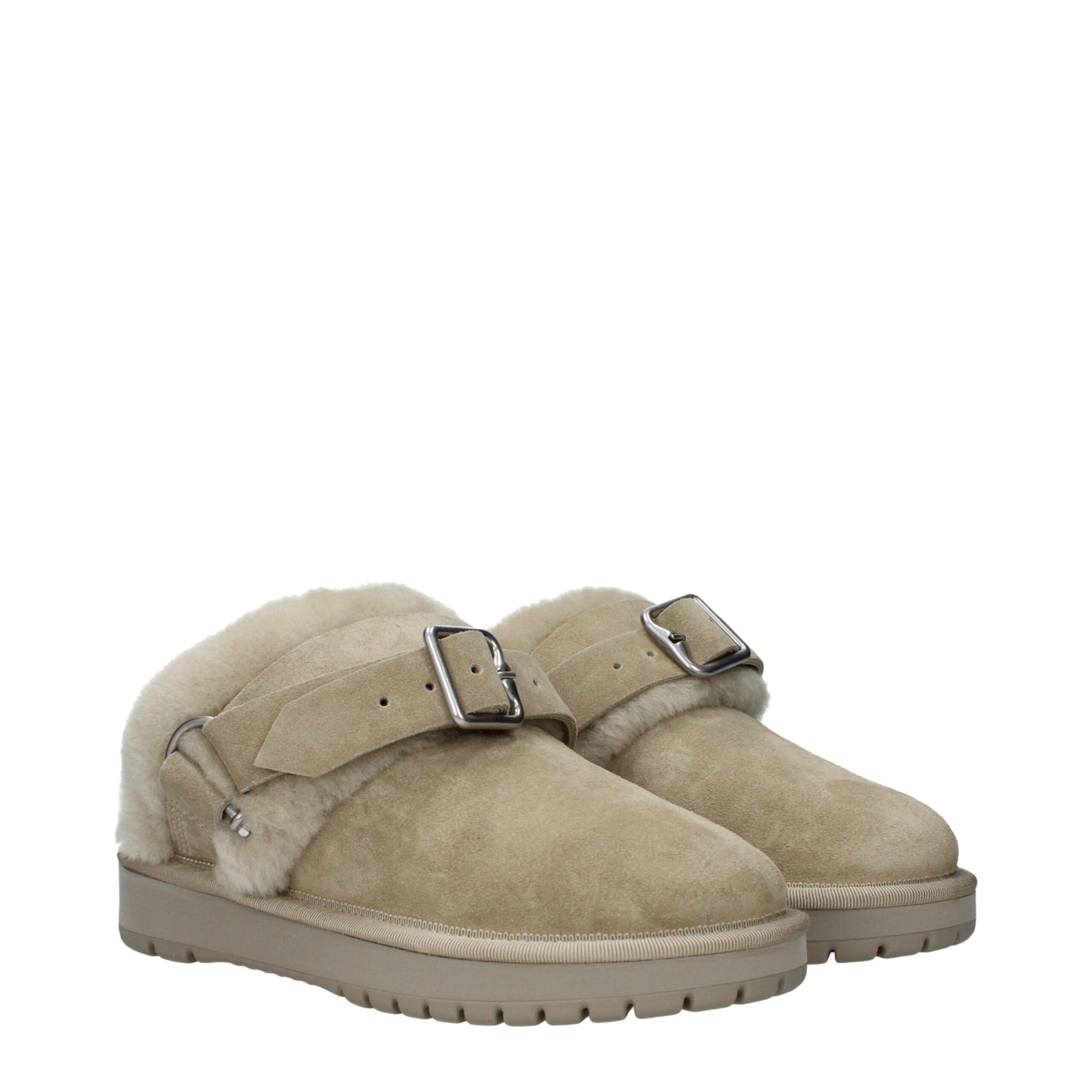 Burberry Green Leather Slippers | Regal Royce