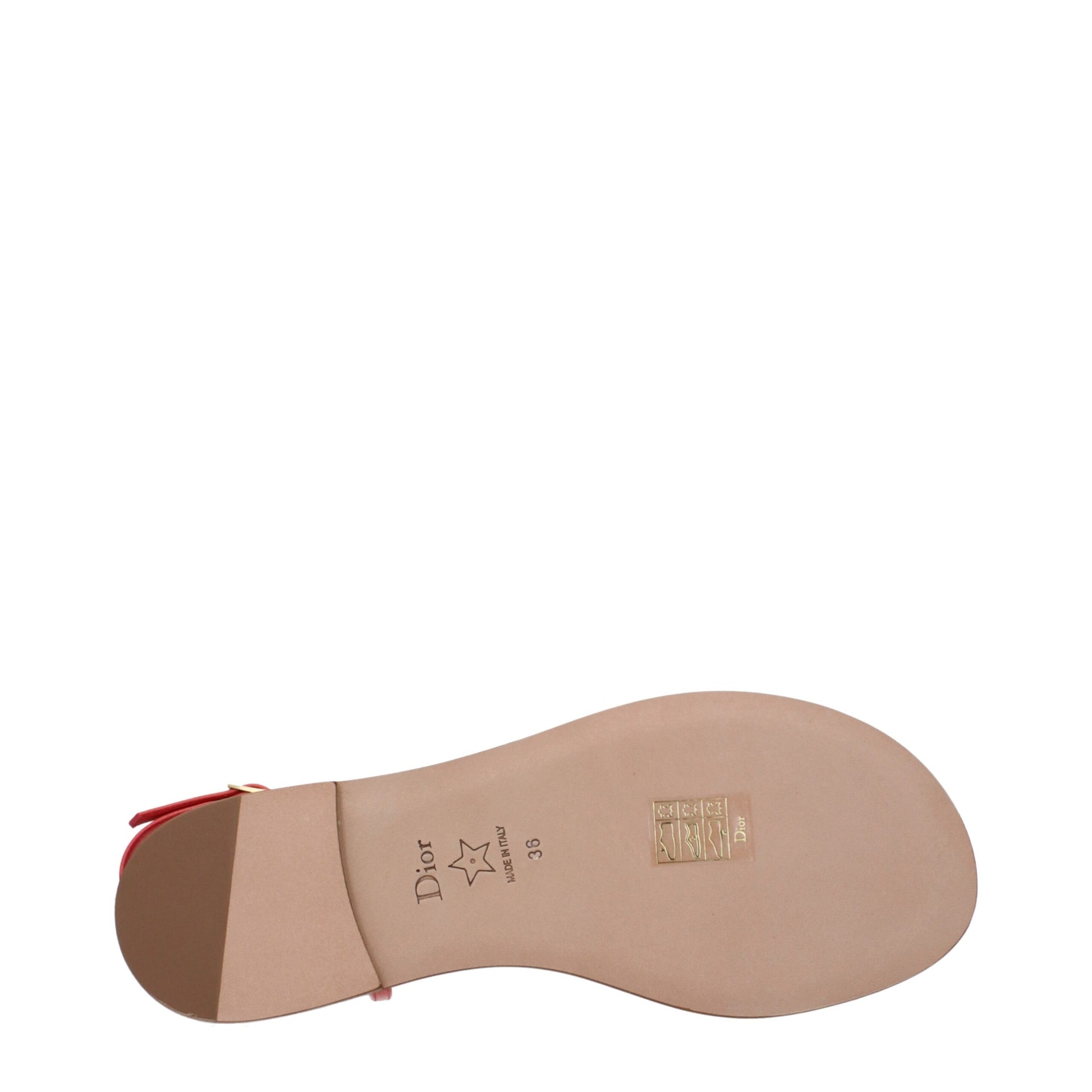Christian Dior Pink Leather Flip-Flop Sandals | Regal Royce