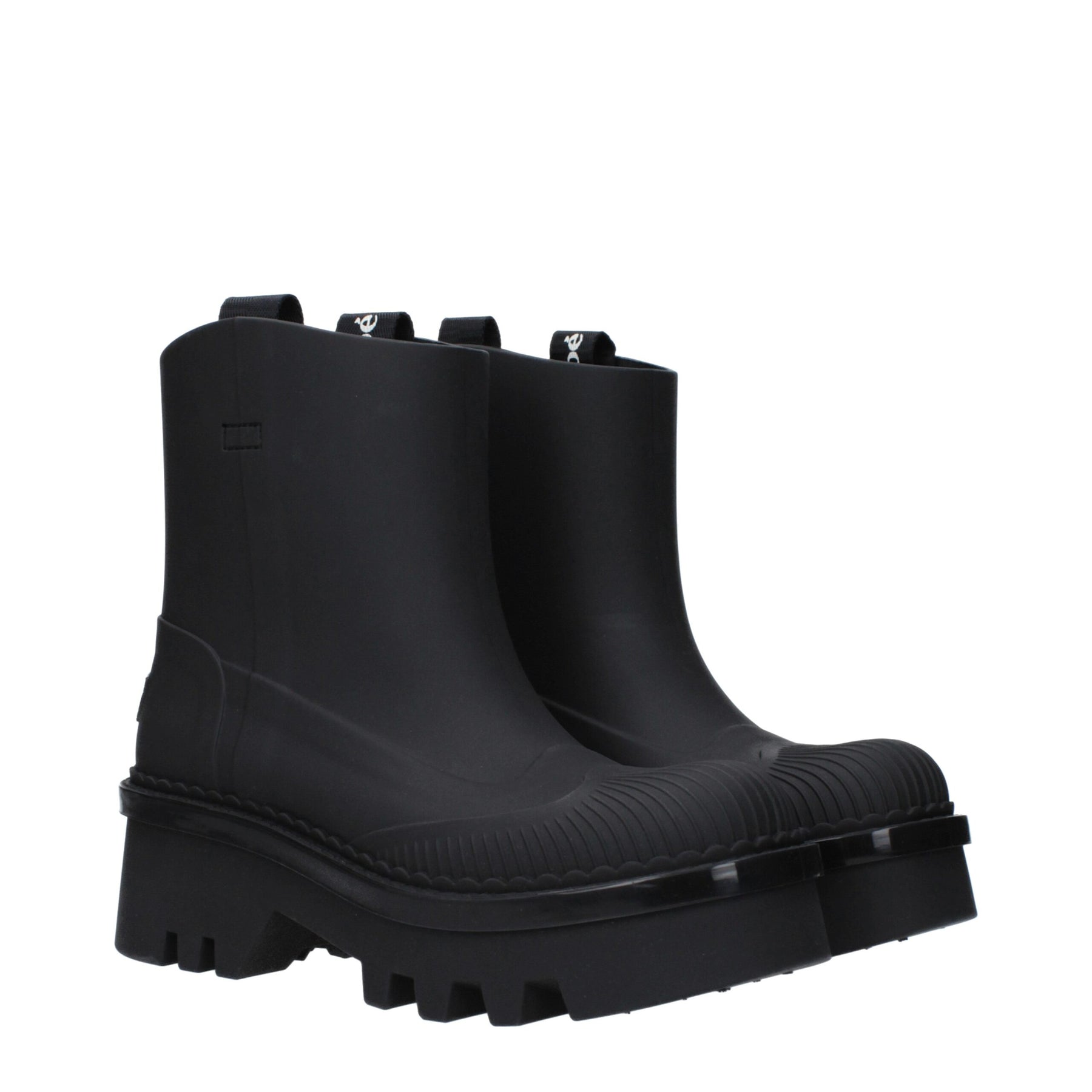Chloé Black Cotton Ankle Boots | Regal Royce