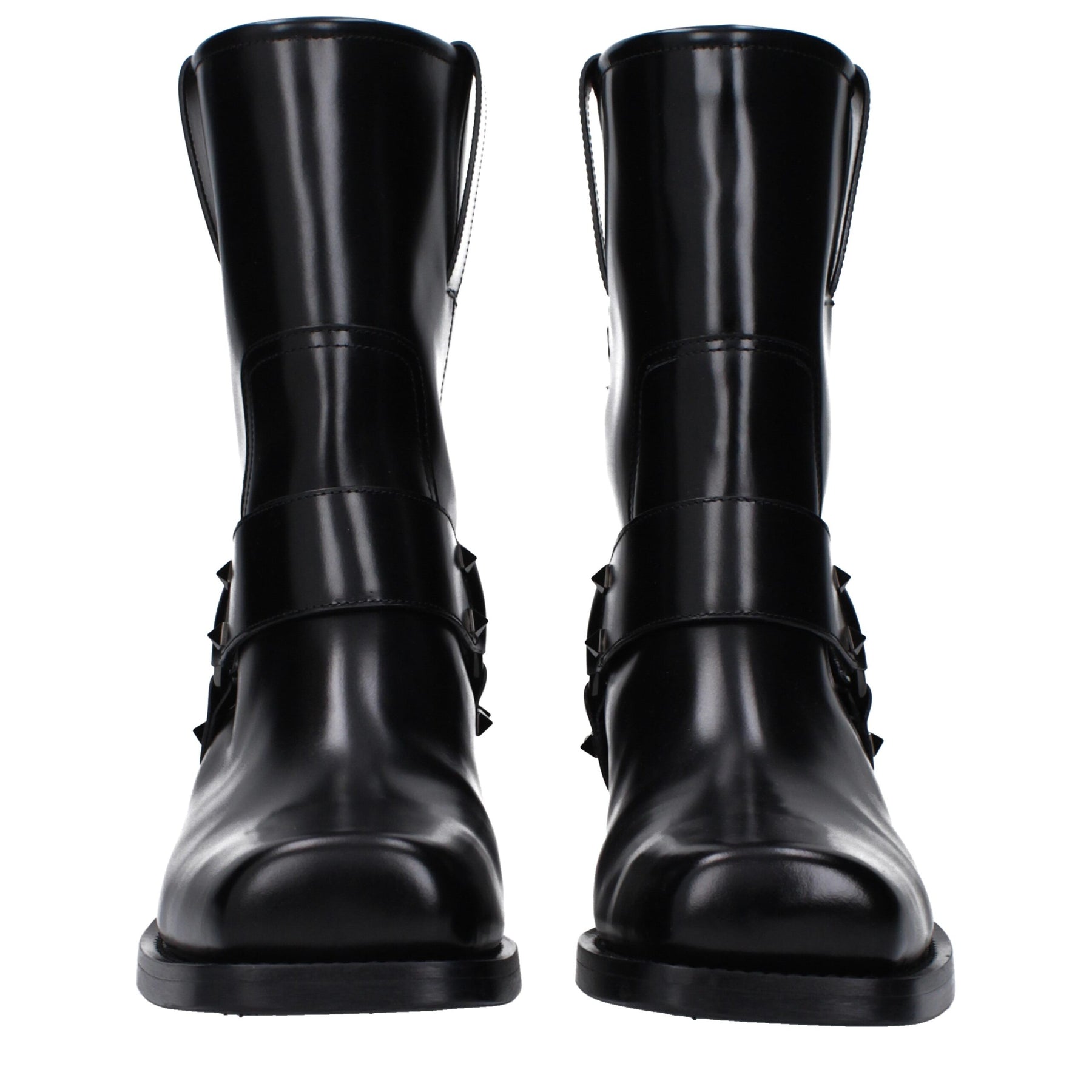 Valentino Garavani Black Leather Ankle Boots | Regal Royce